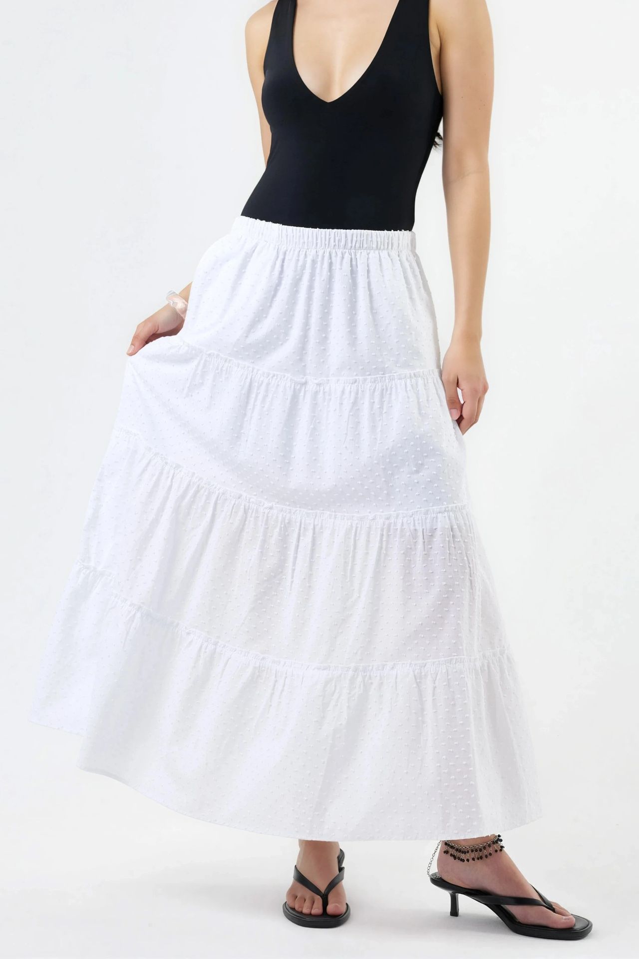 BUSEM Textured Maxi Skirt 1