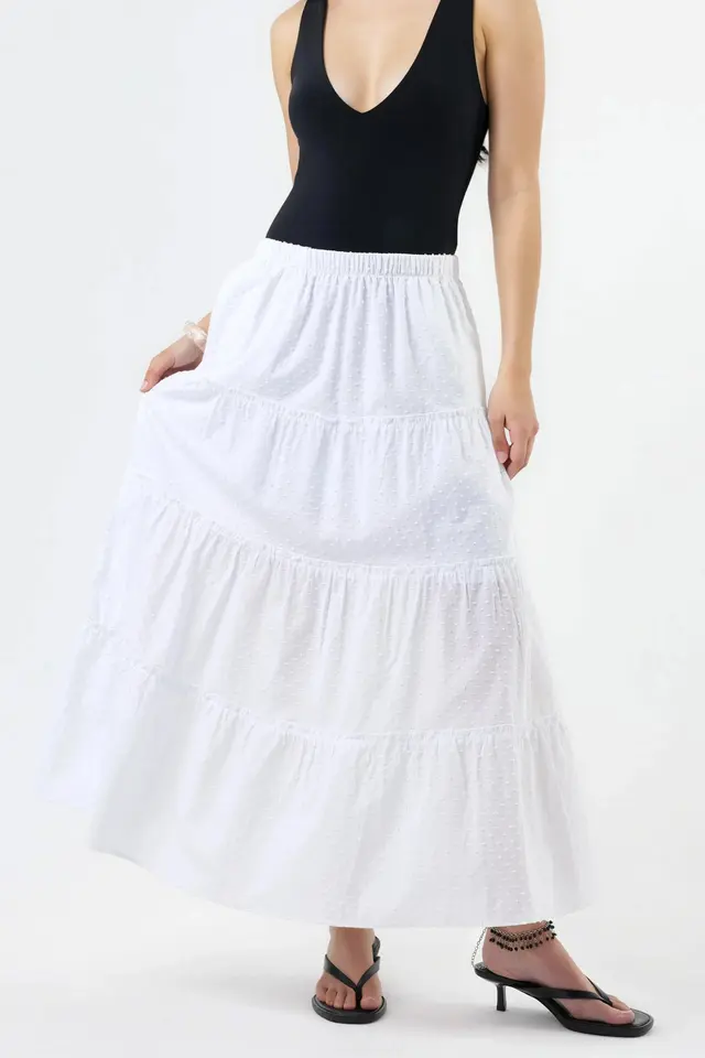 BUSEM Textured Maxi Skirt