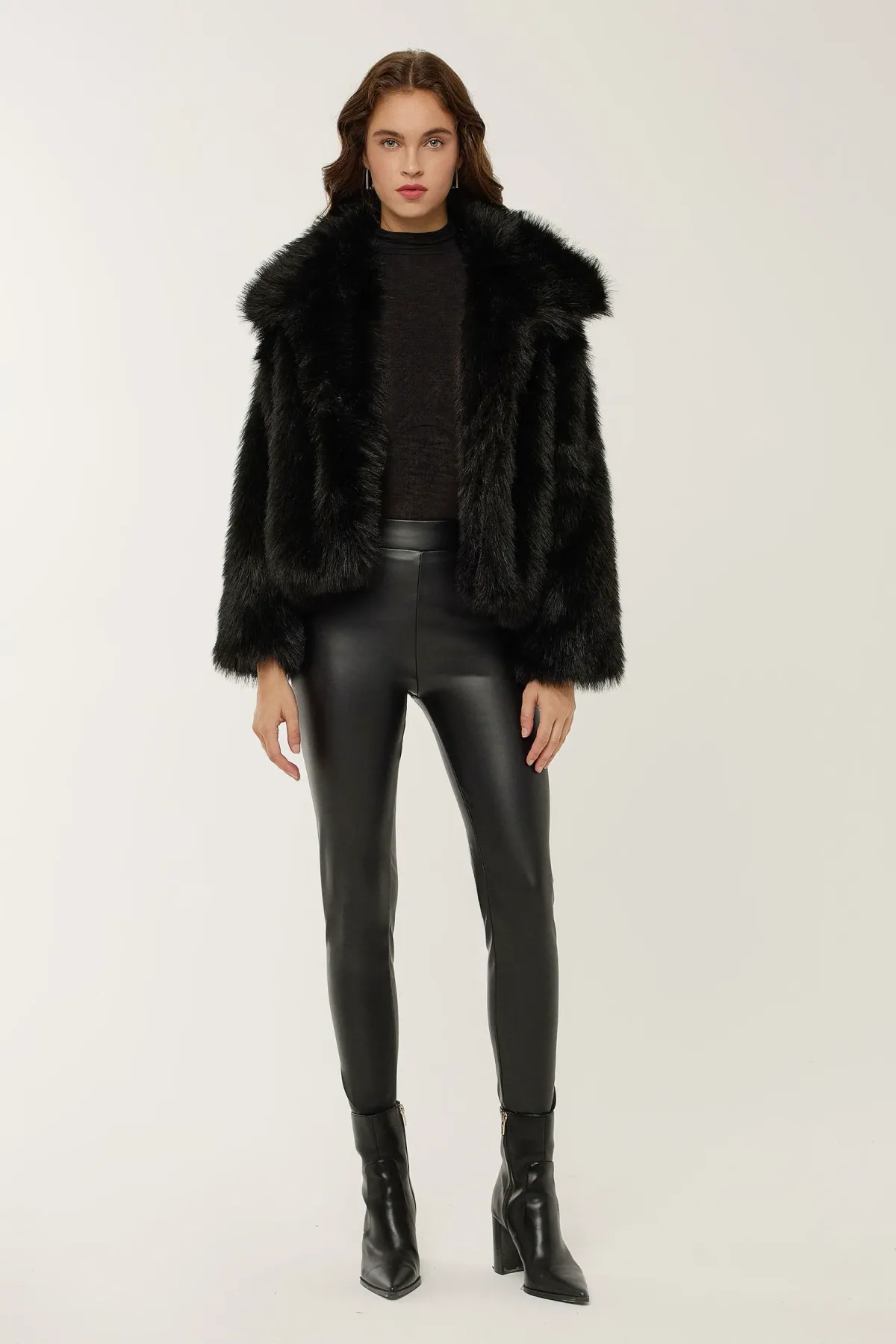 High Waist Faux Leather Leggings 1