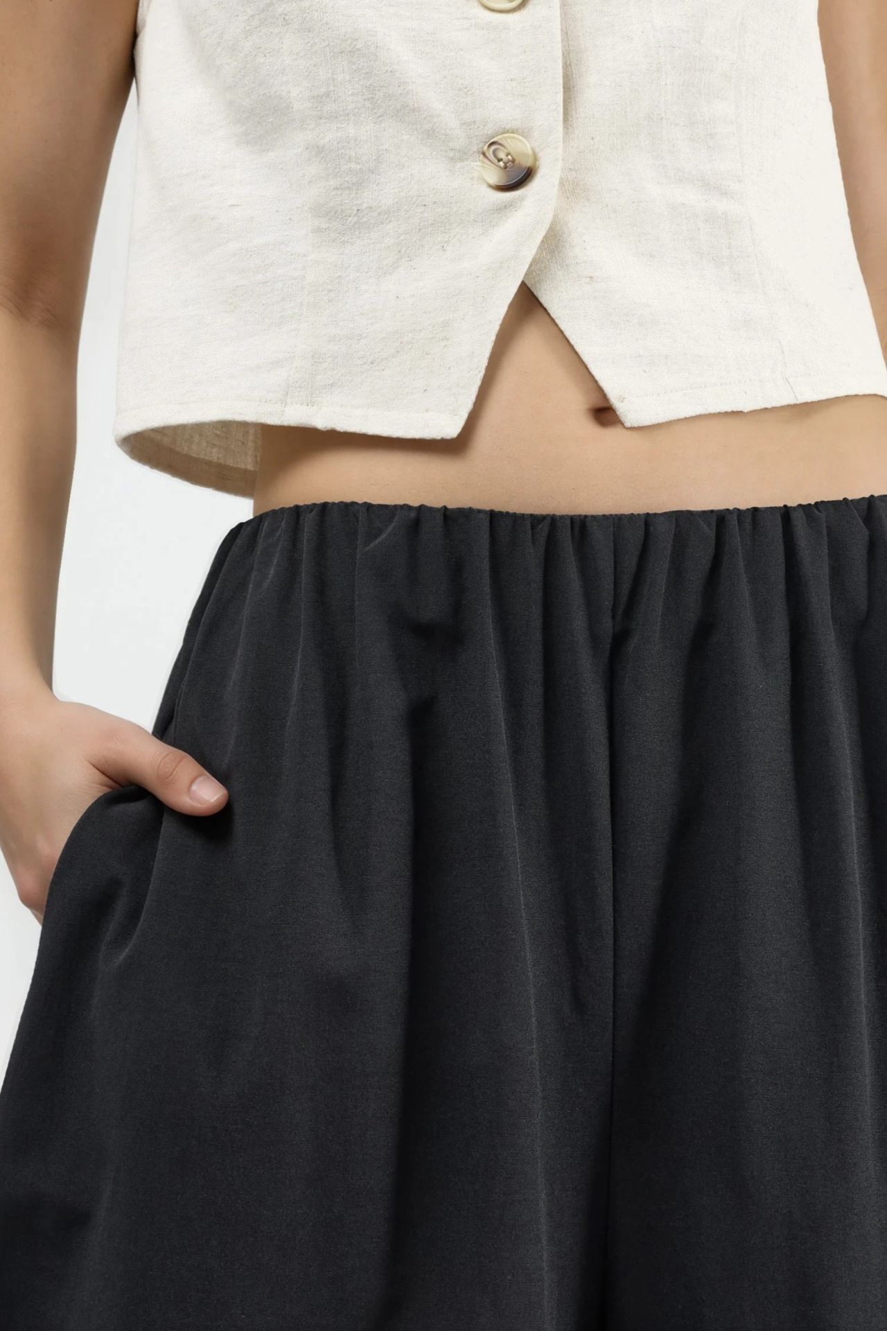 BUSEM Elastic Waist Balloon Pants 5