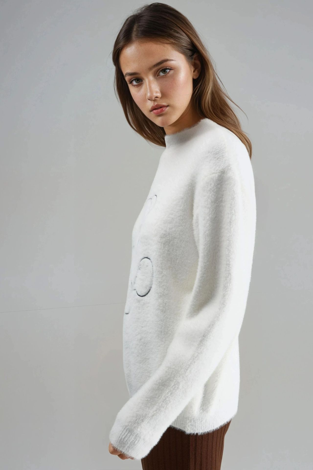MY FASHION Oversize Teddy Bear Plush Sweater 2