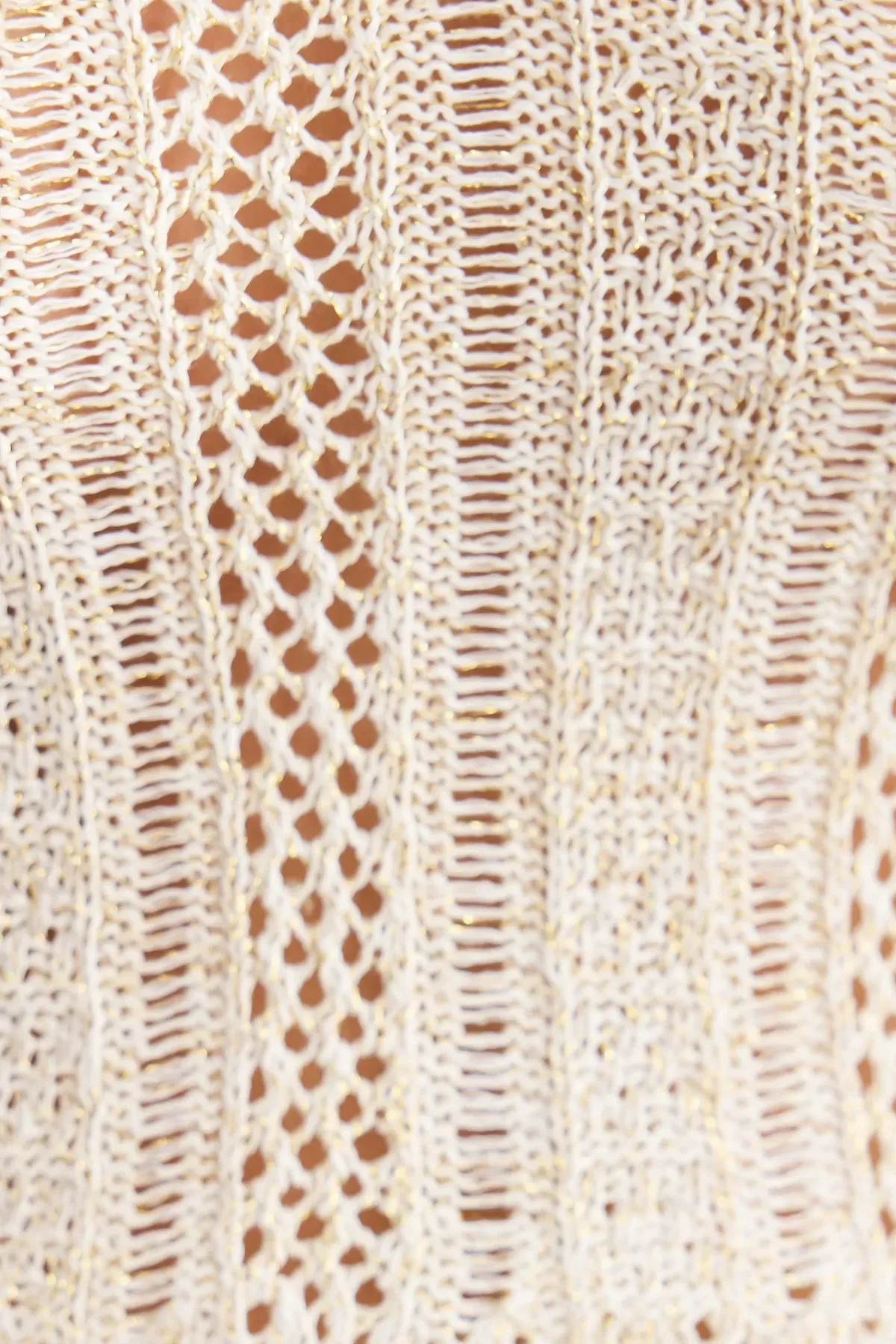 Knitted Crochet Sleeveless Co-ords with Scoop Neck and V-Back 5