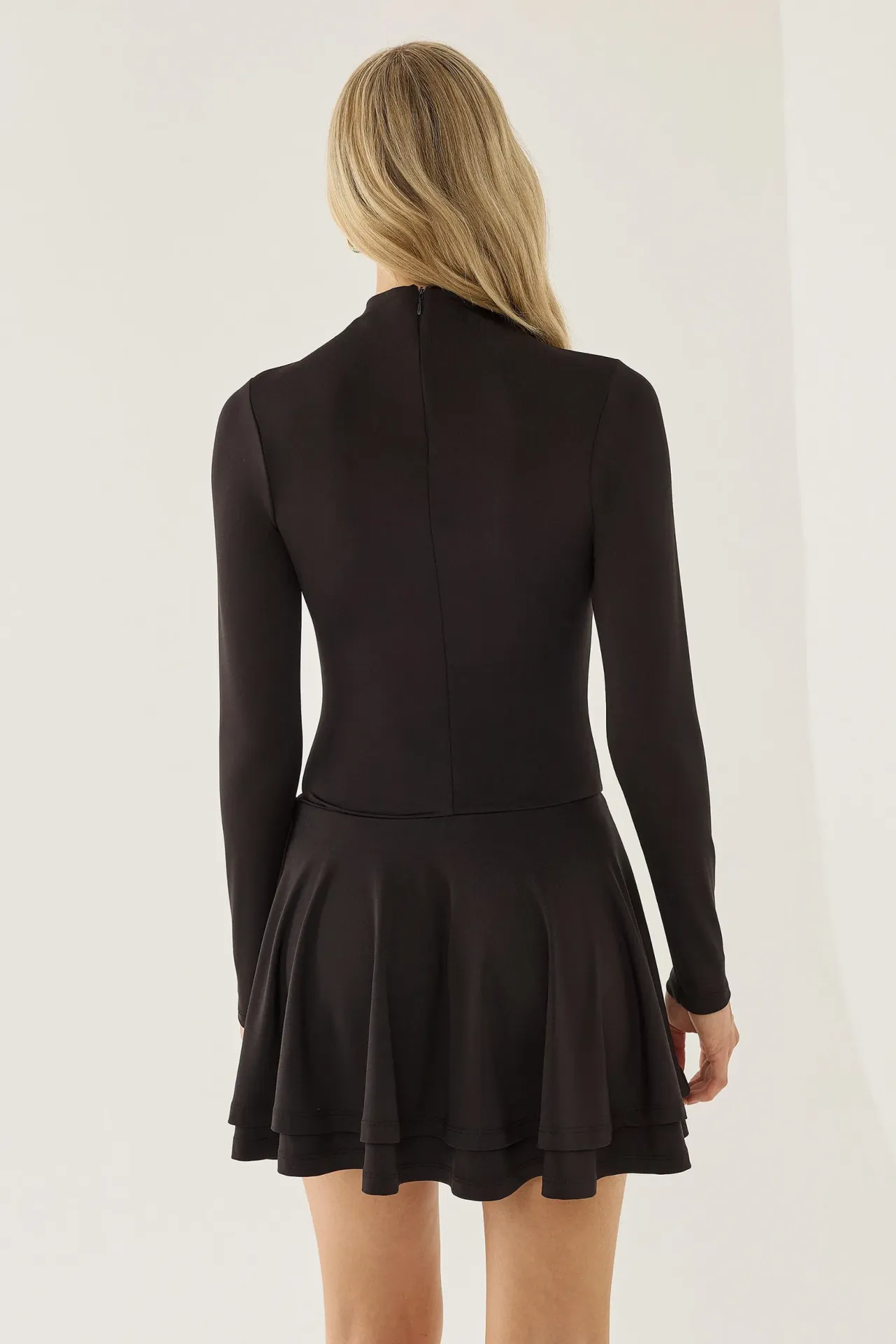 Half Turtleneck Mini Dress