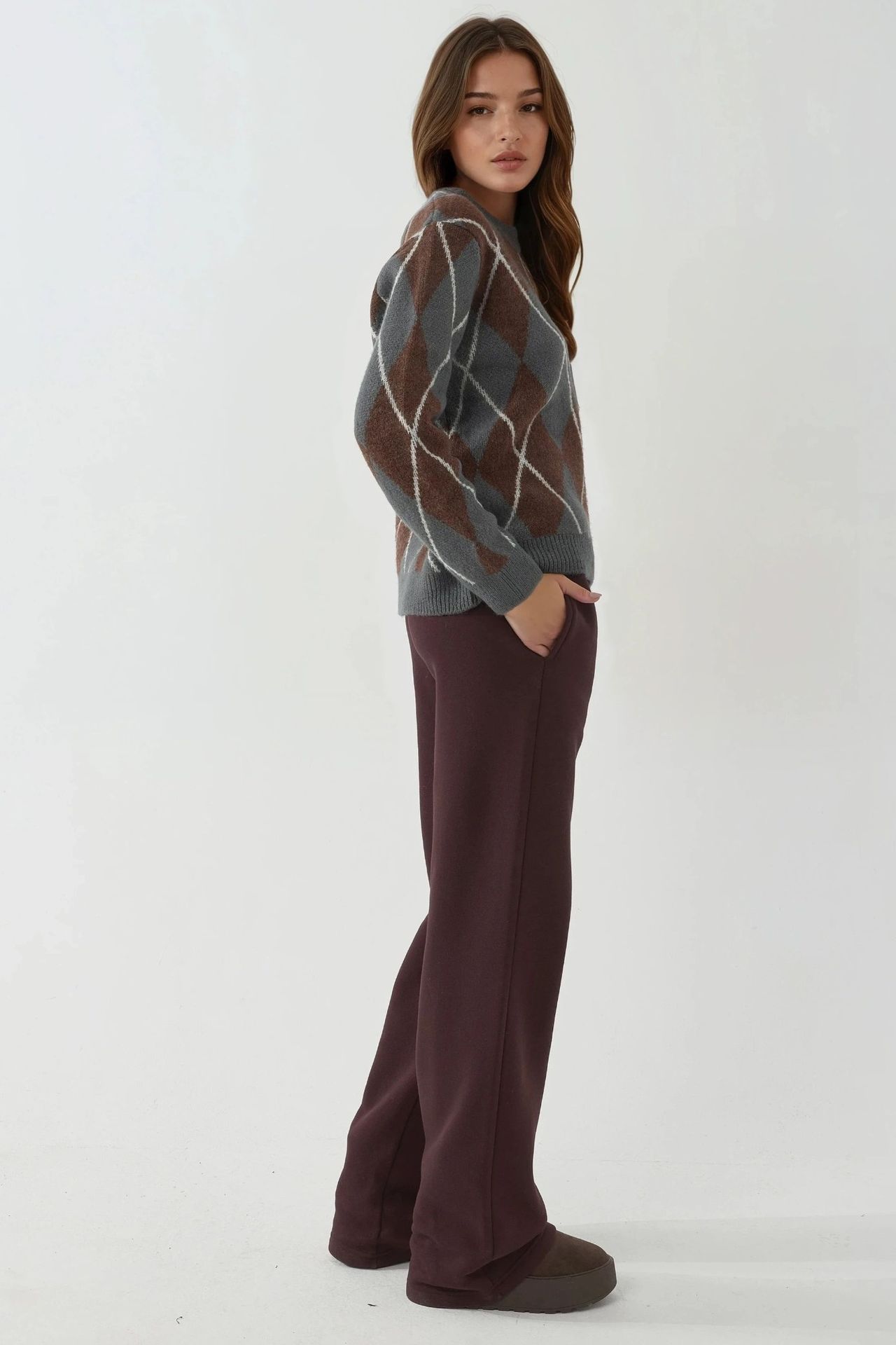 Women's Wide-Leg Cotton-Blend Sweatpants 4