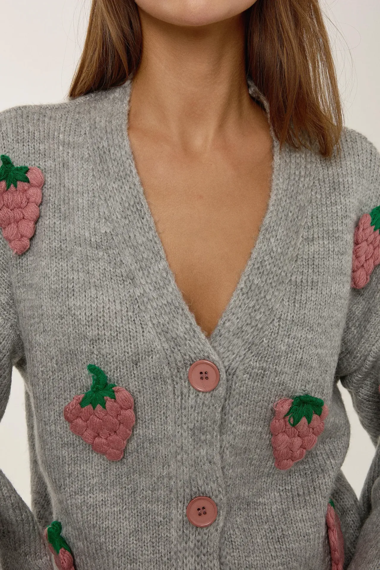 Embroidered Knitwear Cardigan