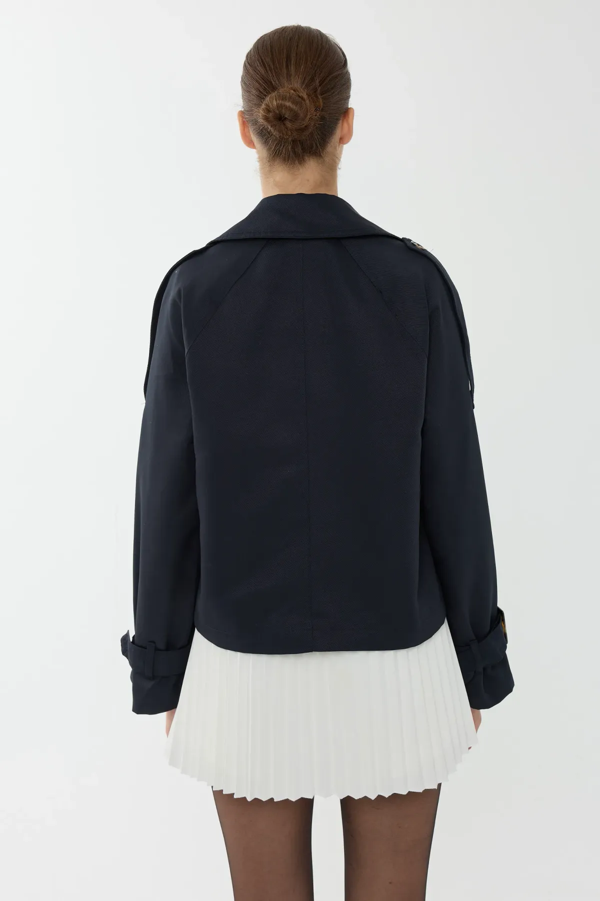 Oversized Crop Trench Coat 5