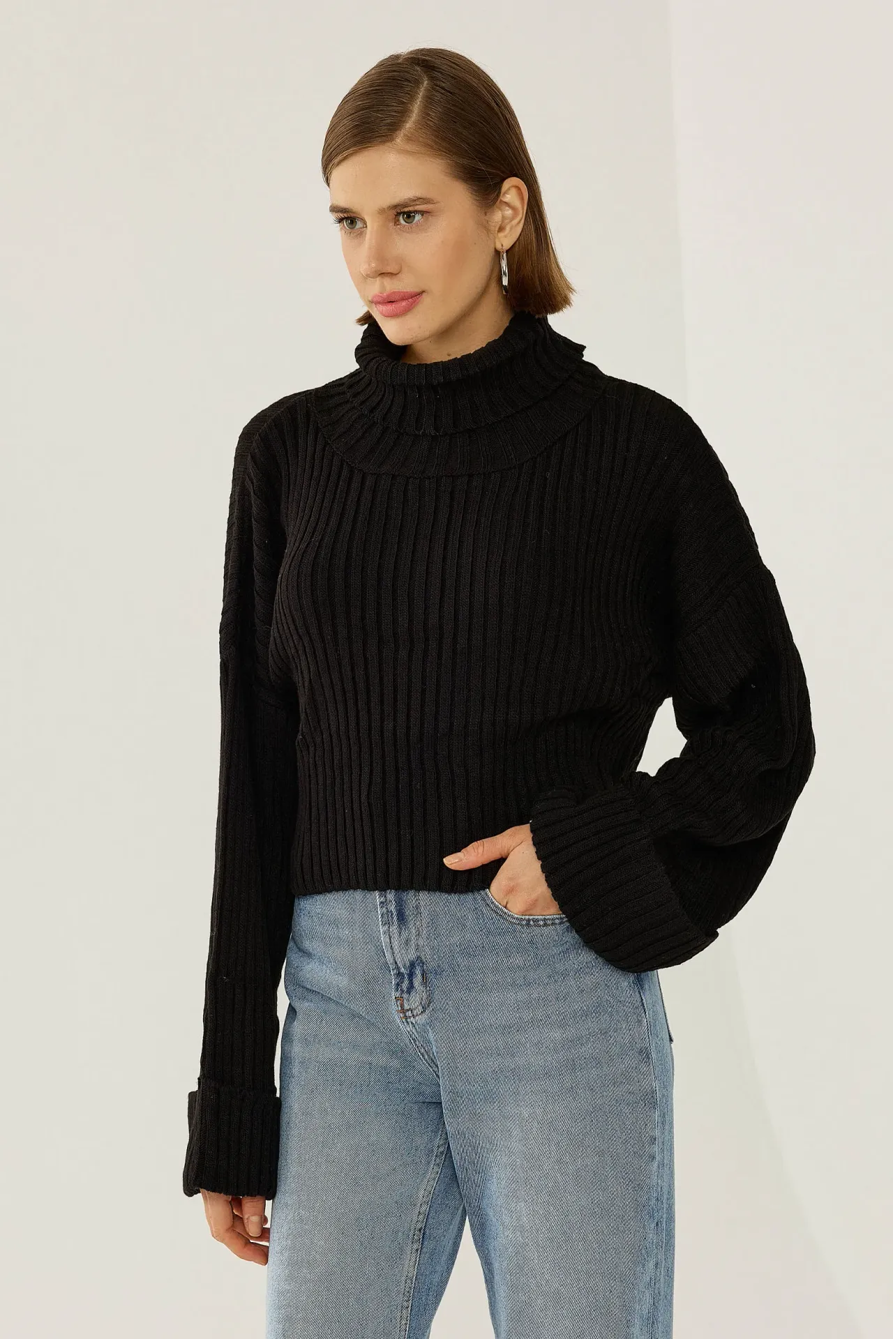 Oversized Turtleneck Sweater