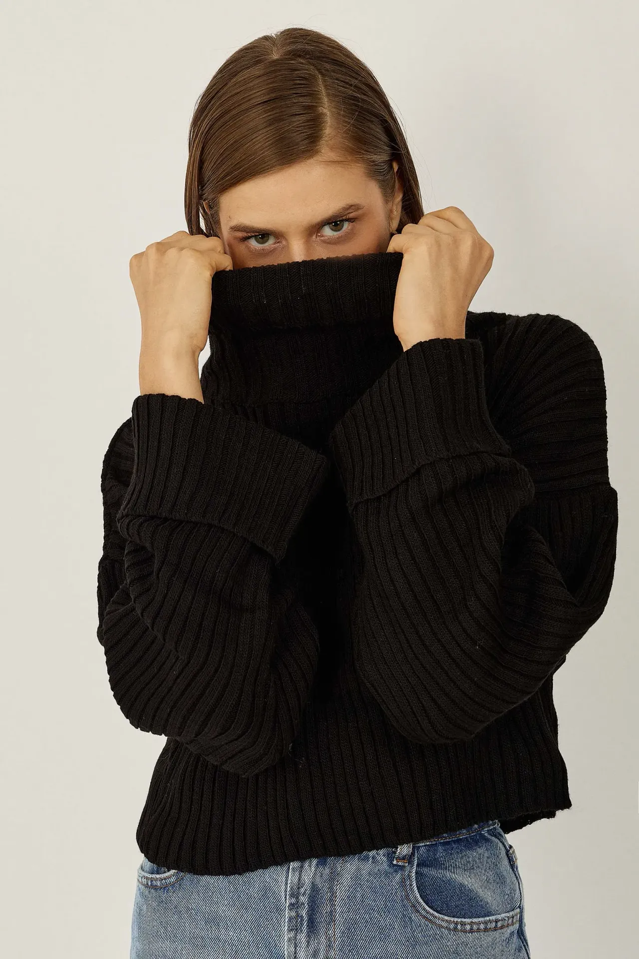 Oversized Turtleneck Sweater