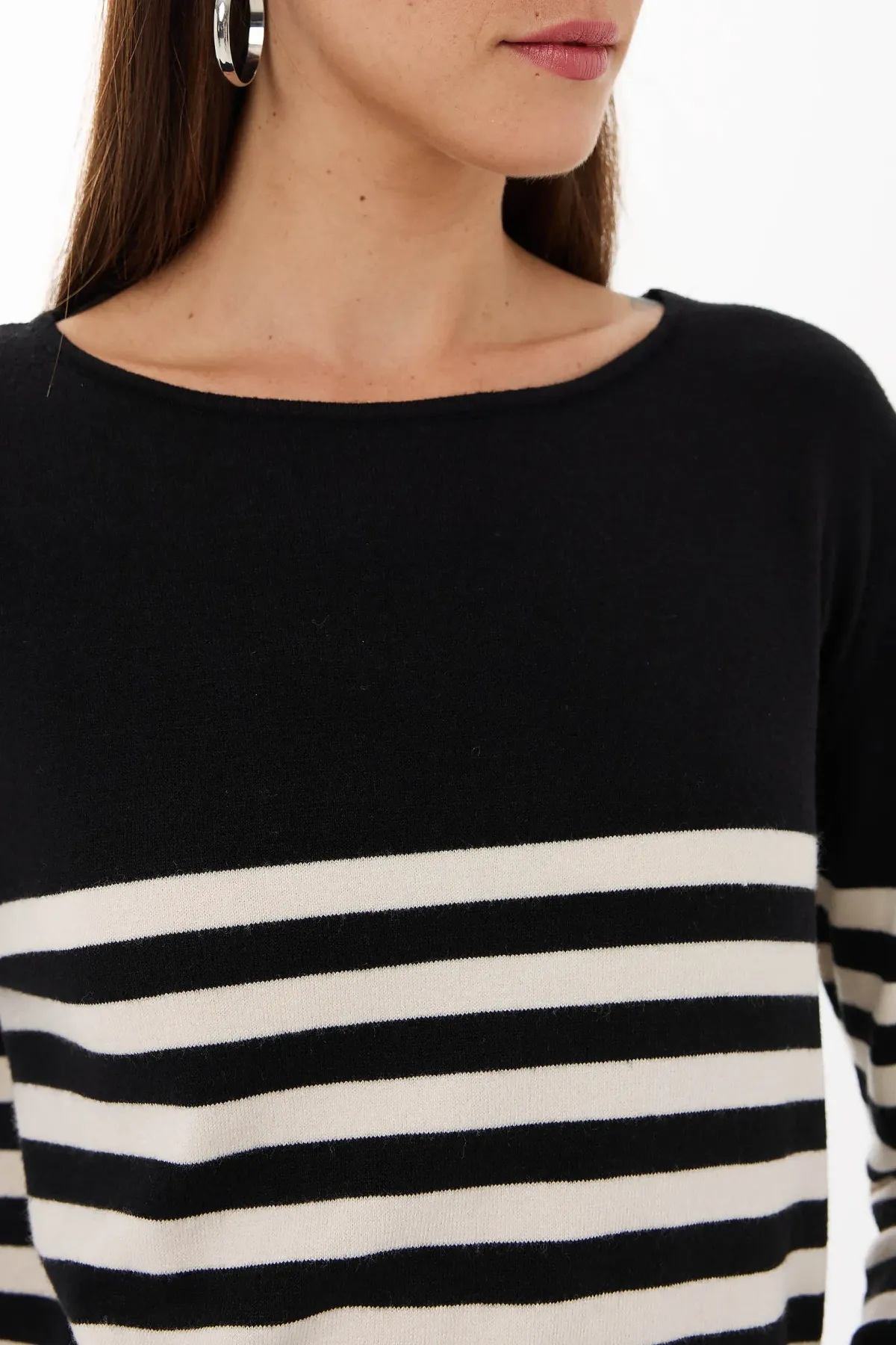 Striped Basic Knit Sweater 5