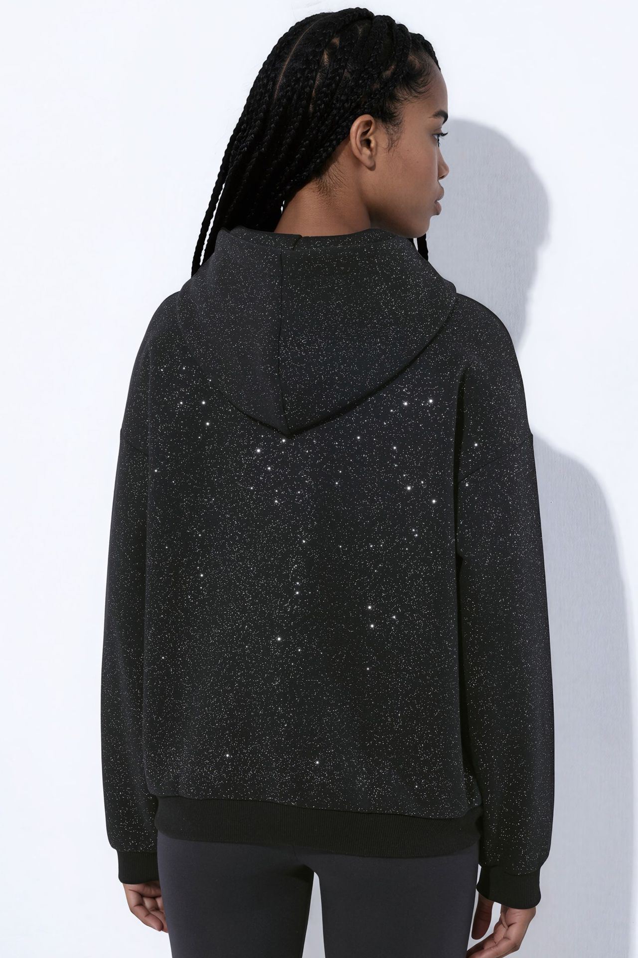 Glitter Hooded Sweatshirt