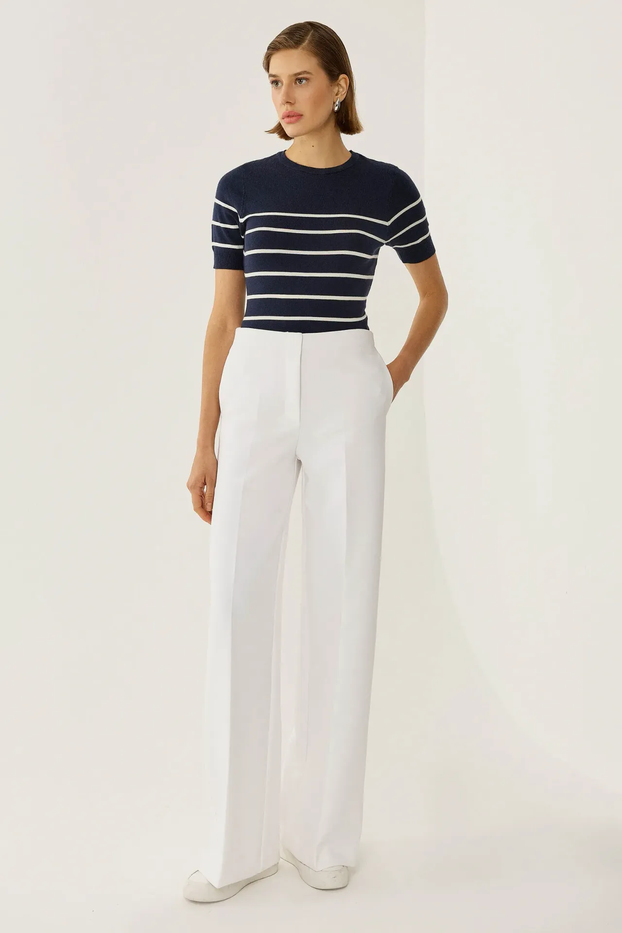 Striped Crew Neck Sweater