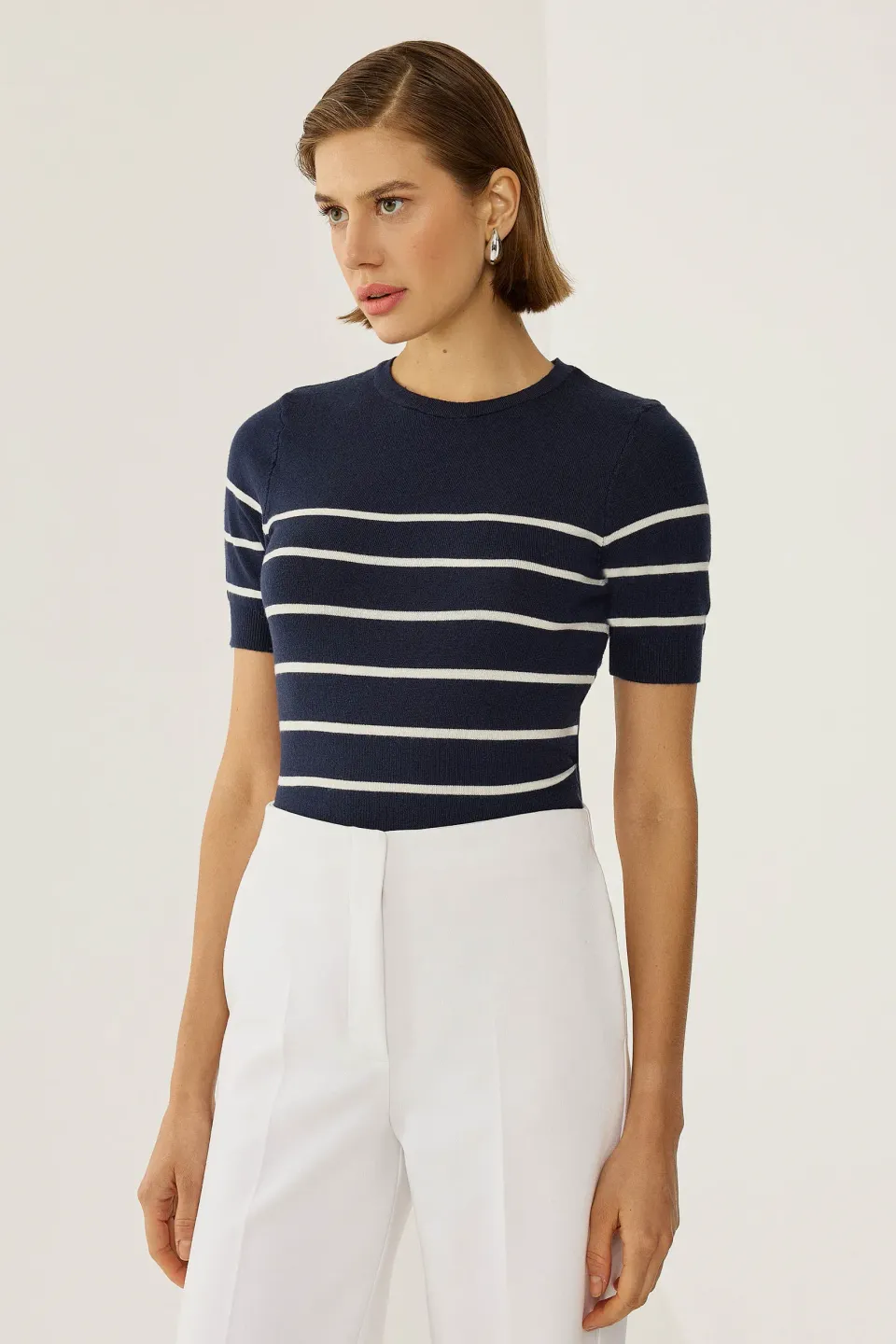 Striped Crew Neck Sweater