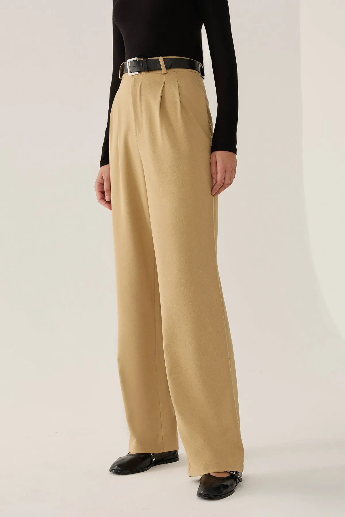 High Waist Straight Leg Pants 3