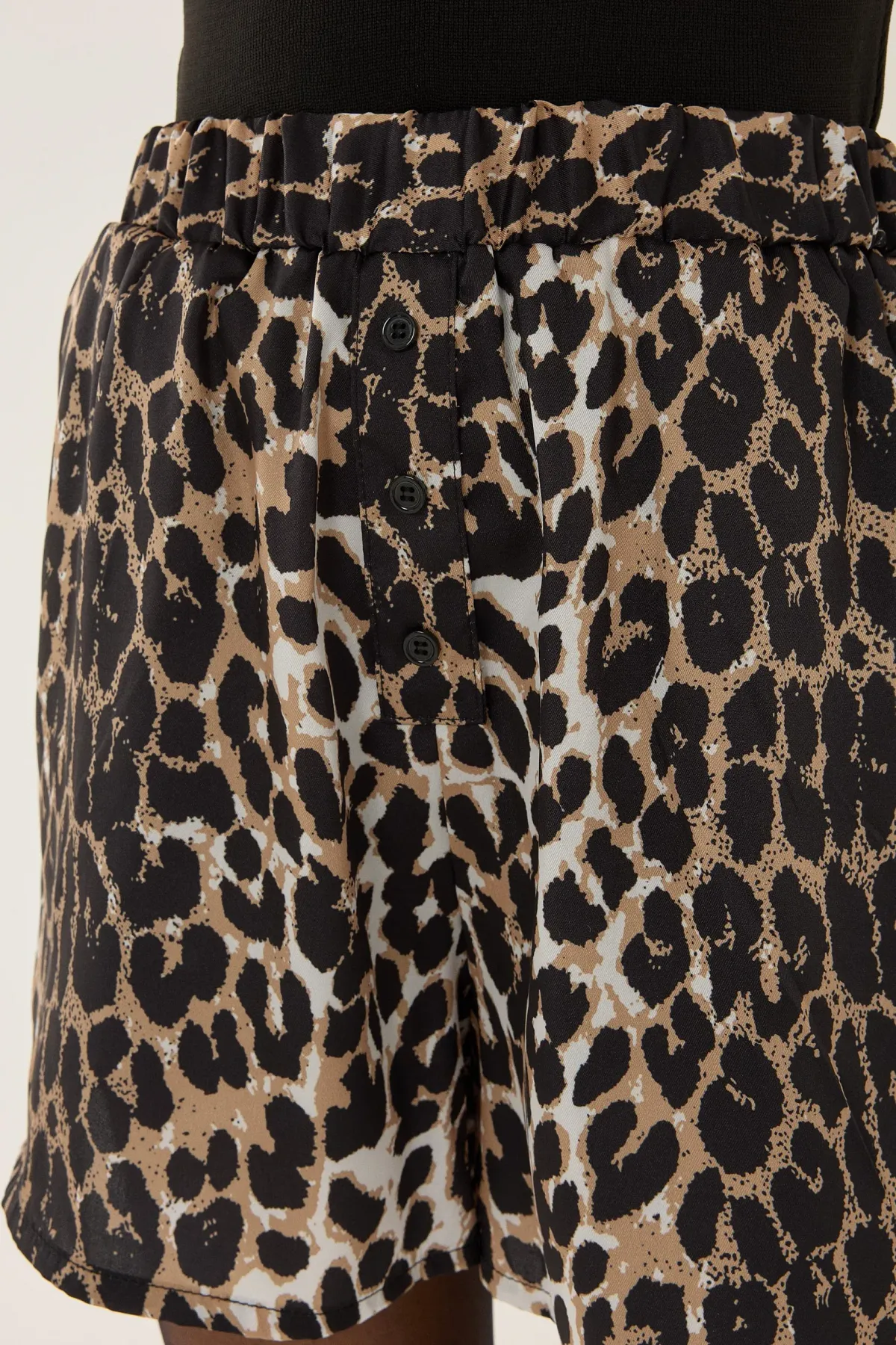 High Waist Leopard Print Mini Shorts 5