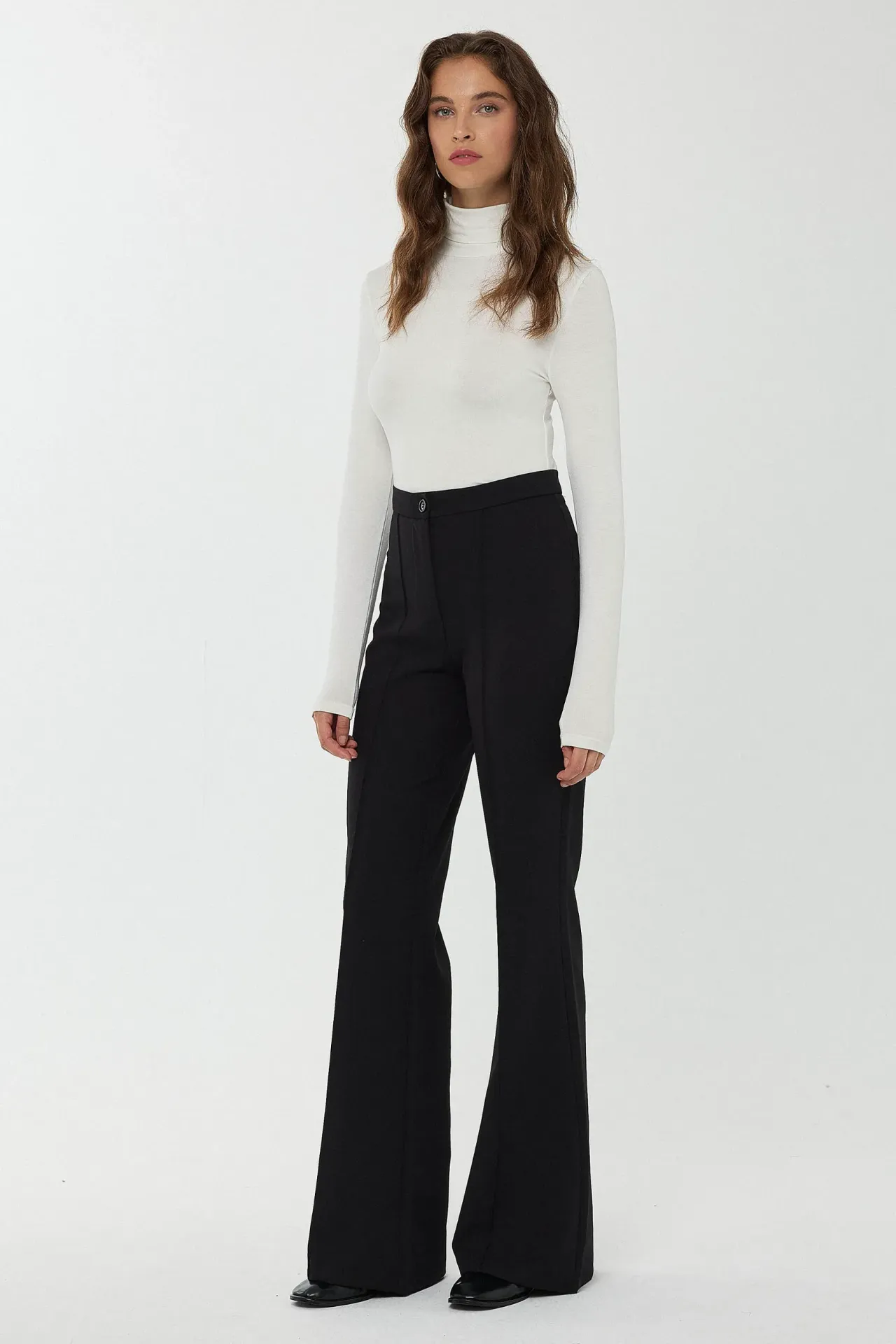 High Waist Flare Suit Pants