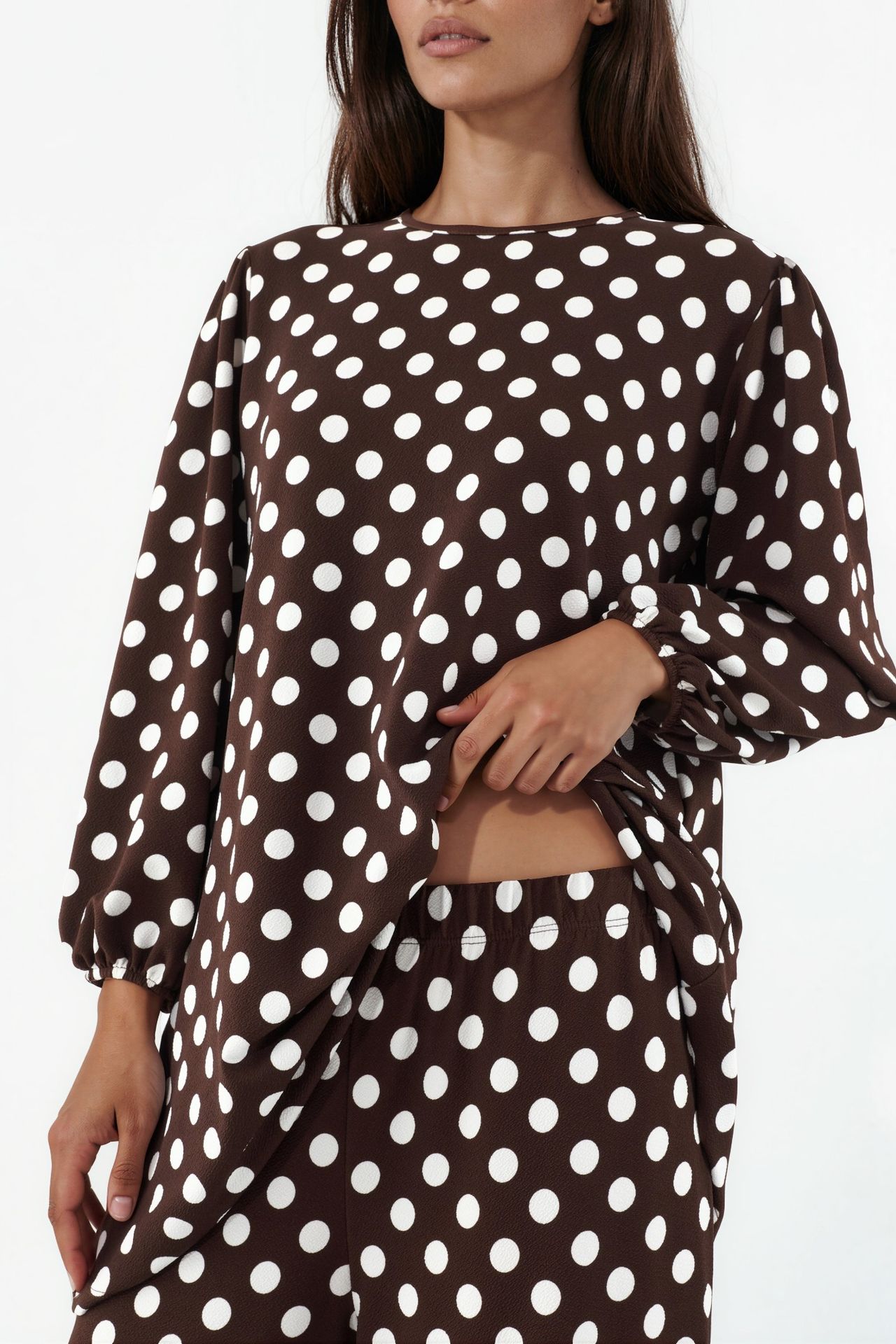 BDART Textured Long Sleeve Tunic and Wide Leg Pants Set 4