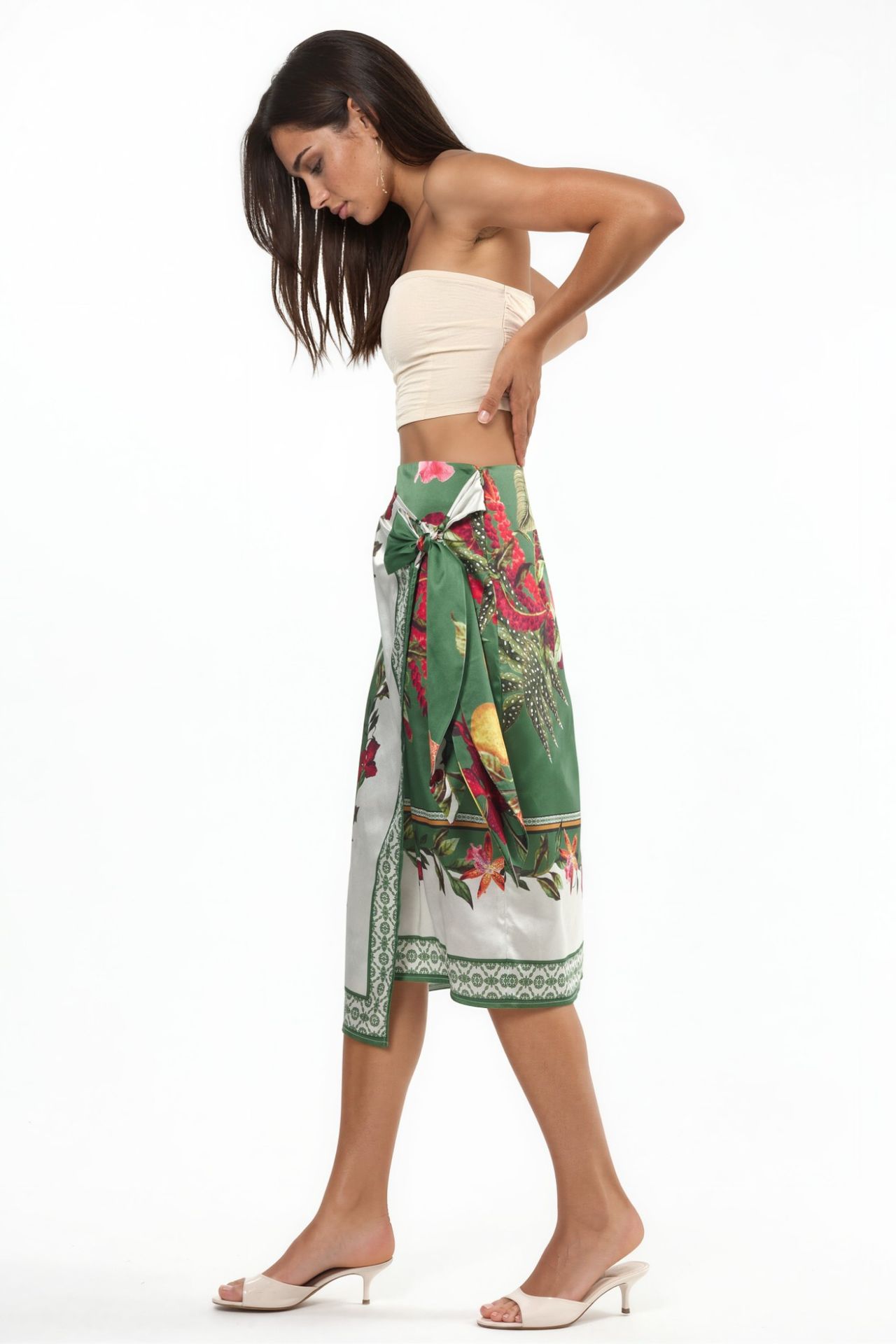 Satin Wrap Skirt 3