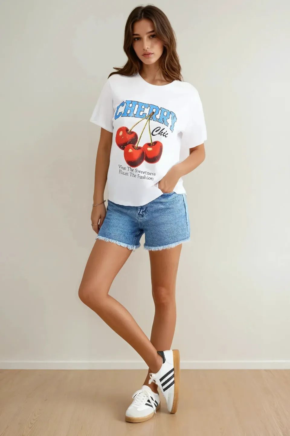 Relaxed Fit Printed Round Neck T-Shirt