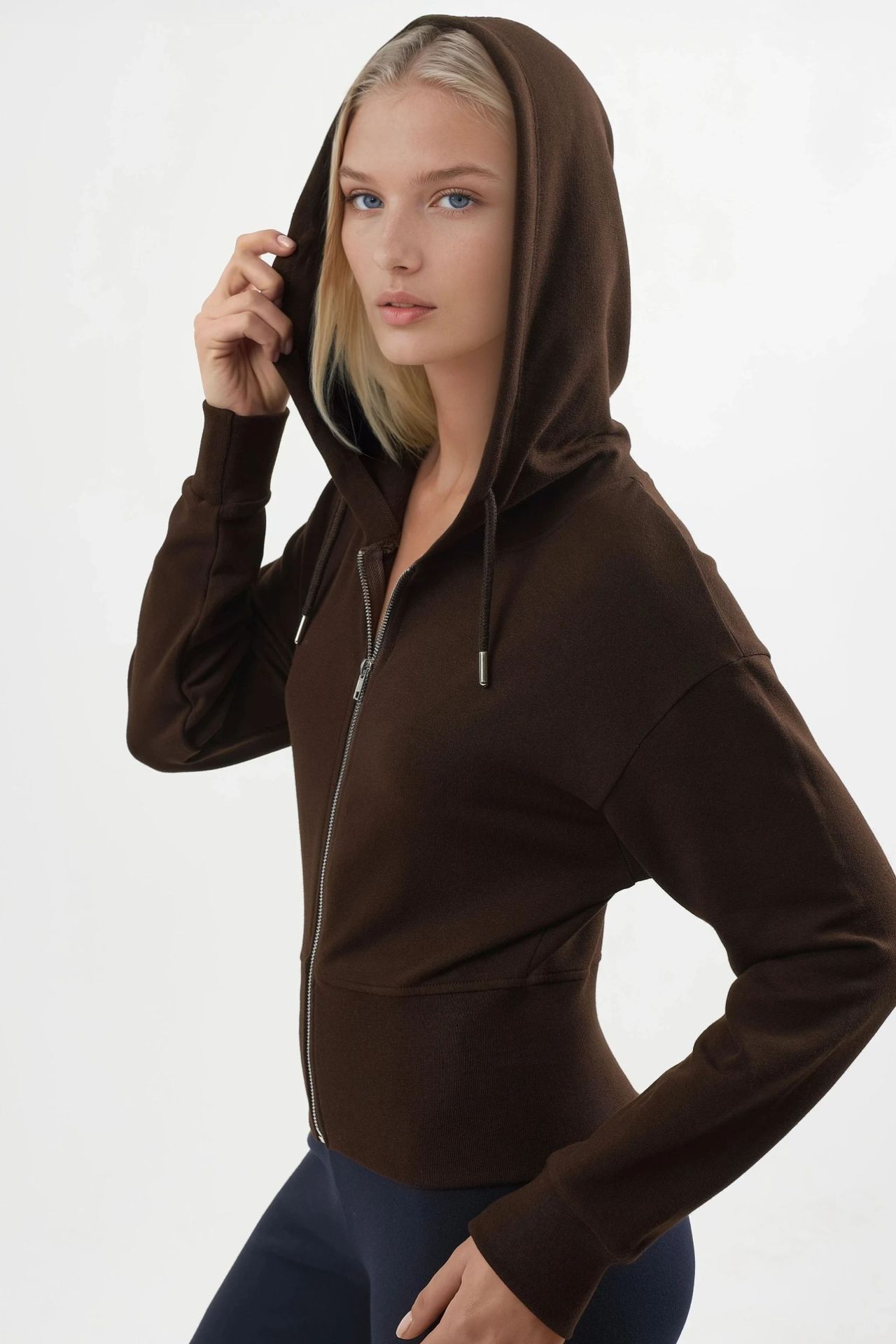 BUSEM Hooded Long Sleeve Zipper Jacket 6