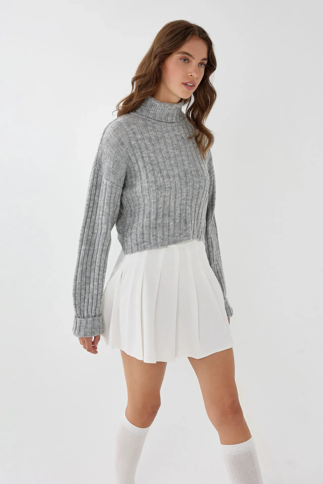 Turtleneck Knit Sweater