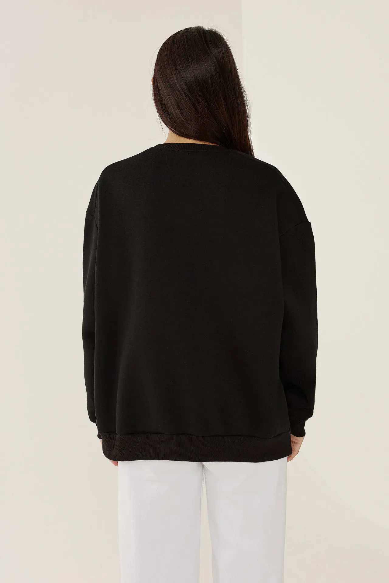Oversized Zip-Detail Sweatshirt