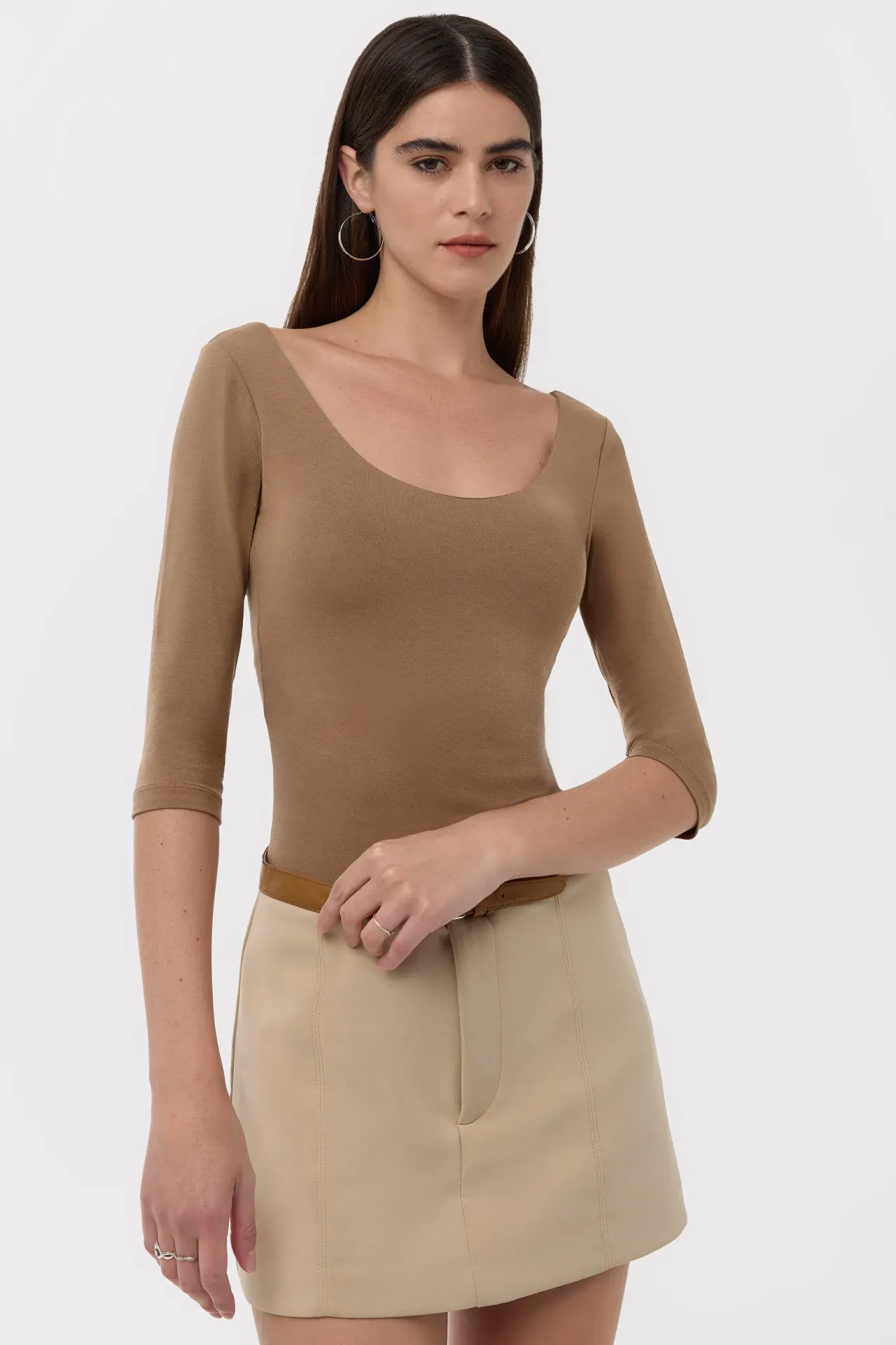 Pool Collar Basic Blouse