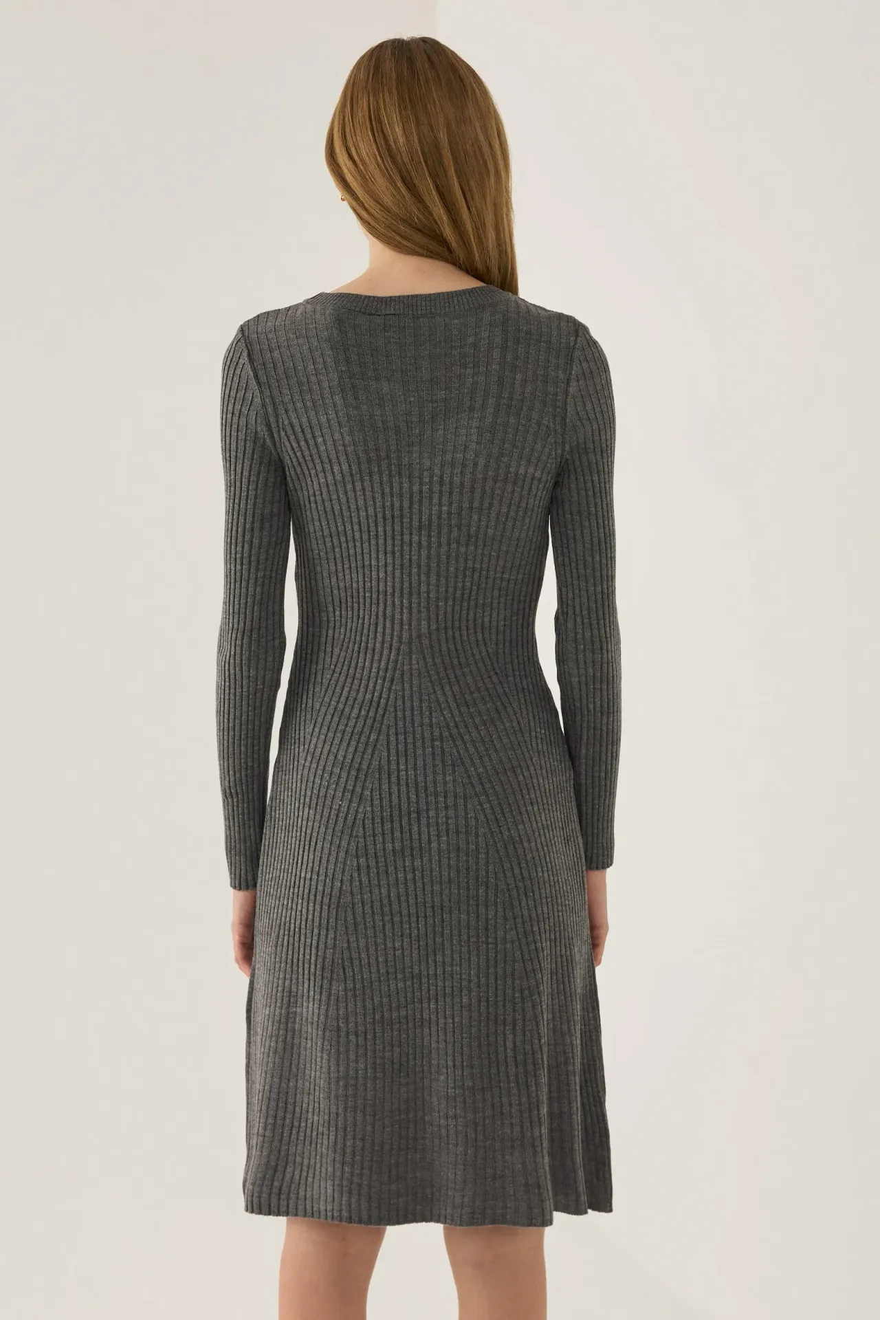 Knit Crew Neck Dress