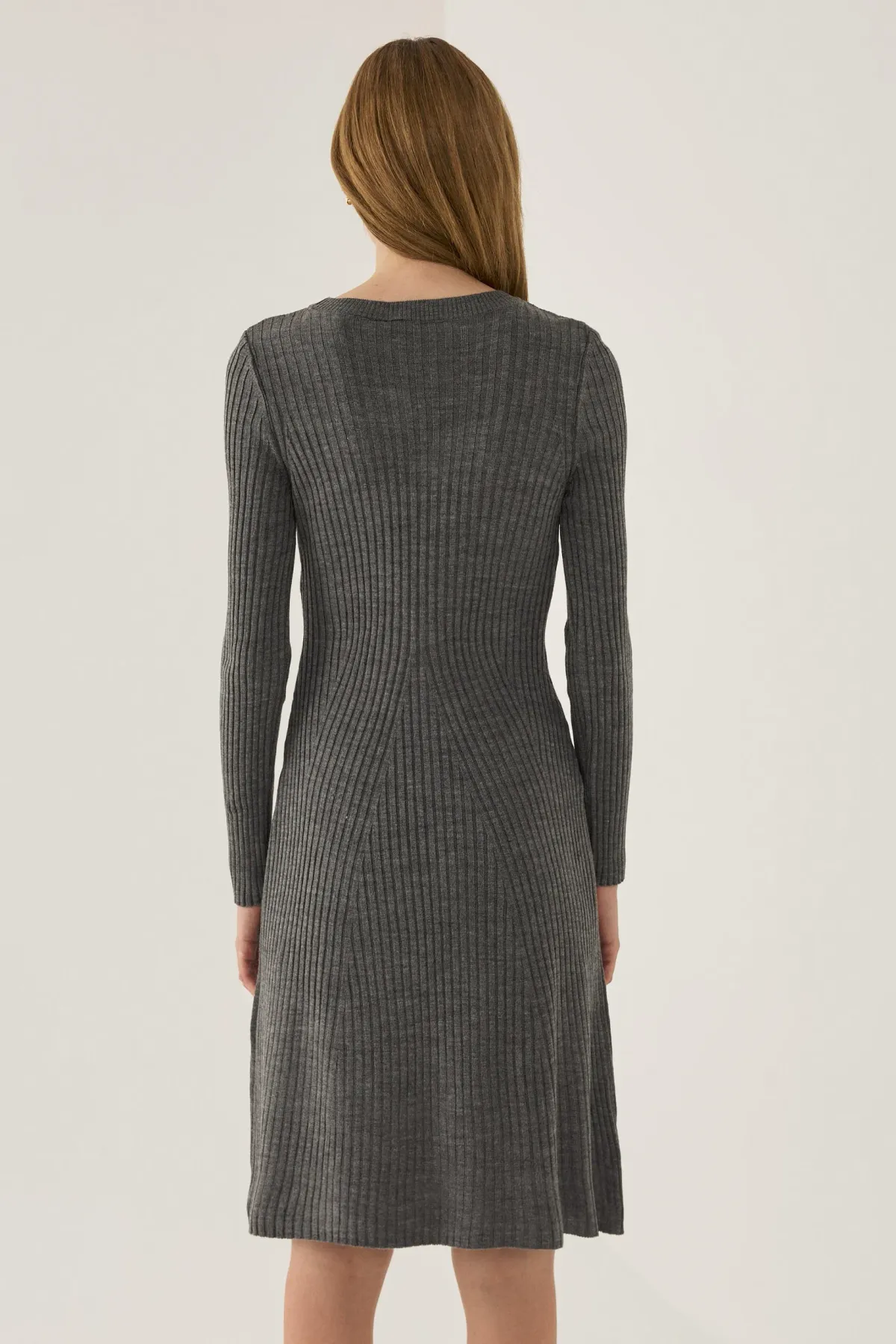 Knit Crew Neck Dress 4