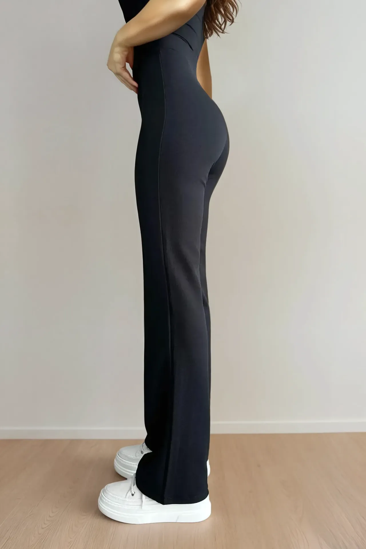 High Waist Flare Palazzo Pants