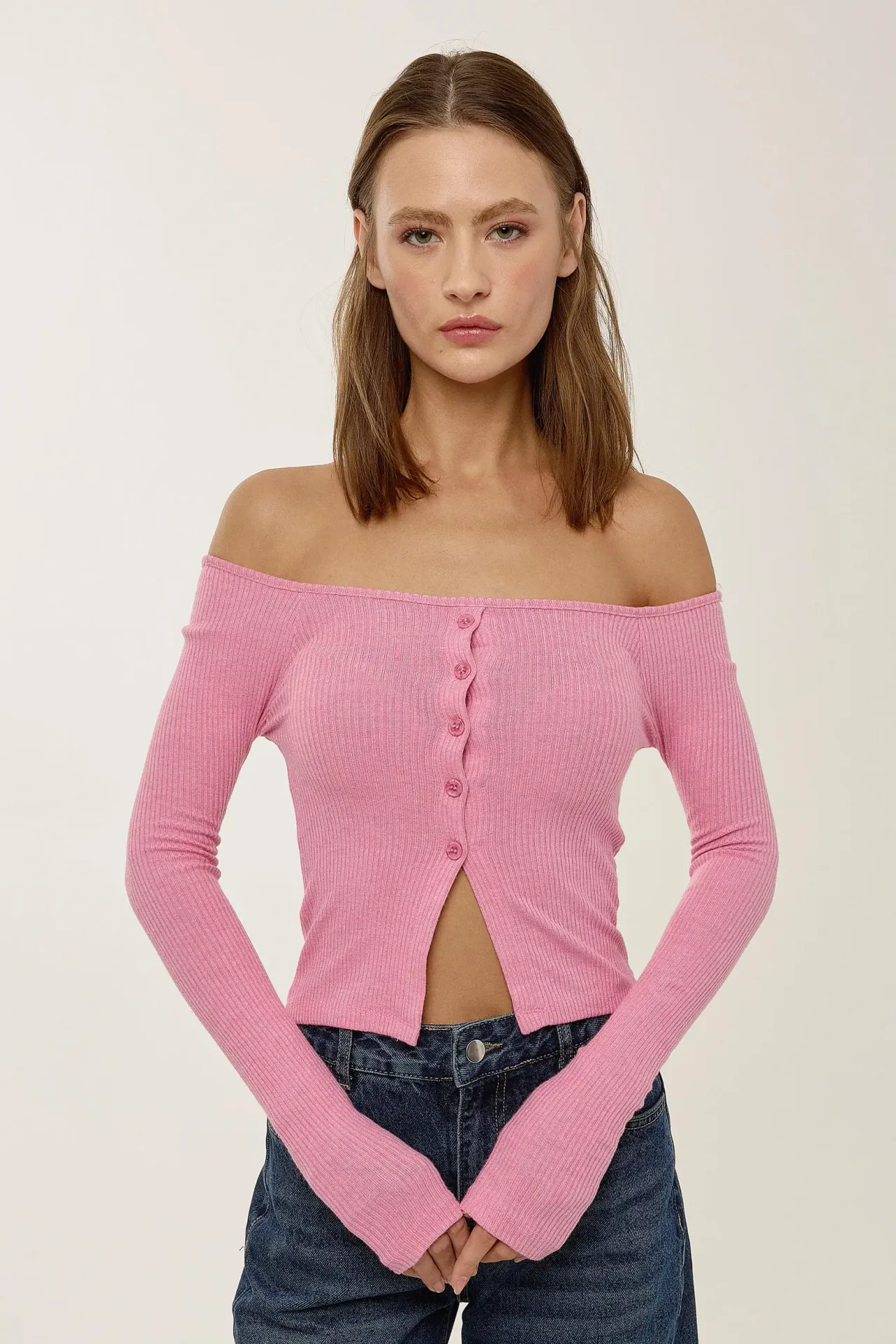 Strapless Fitted Crop Blouse