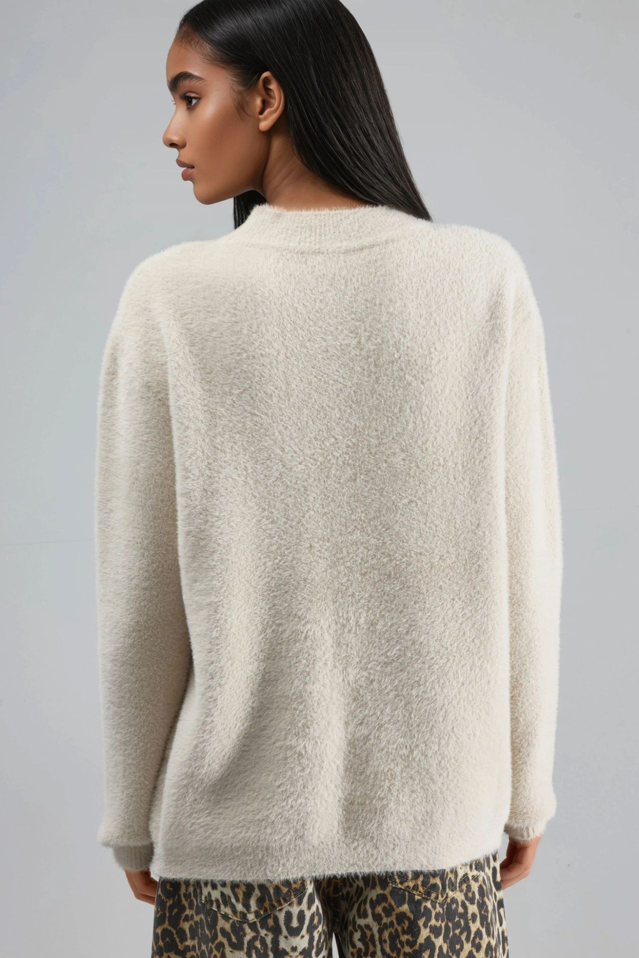 MY FASHION Oversize Teddy Bear Plush Sweater 3