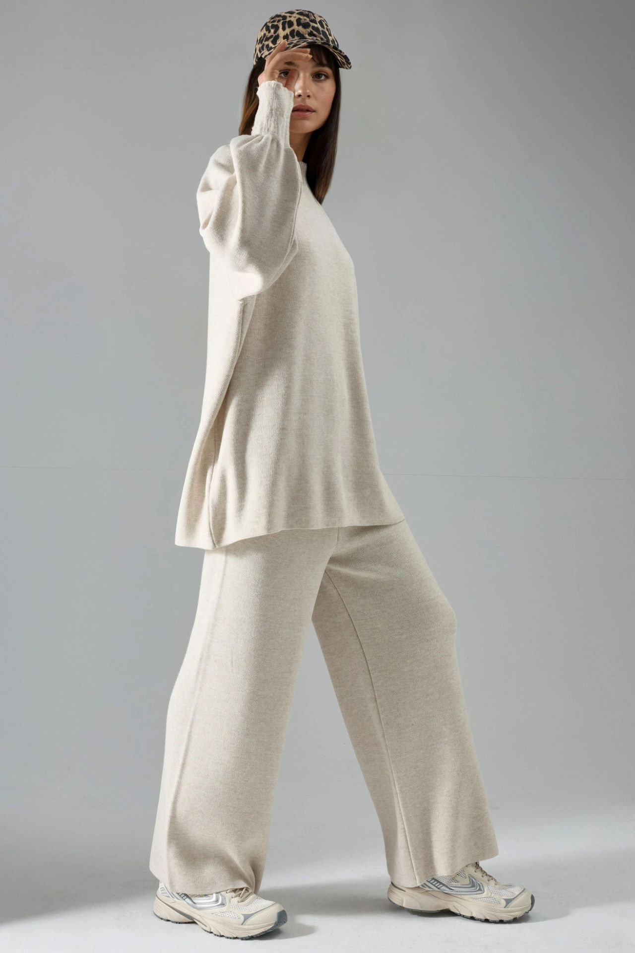 MY FASHION Loose Fit Sweater & Pants Knit Co-ord Set 4