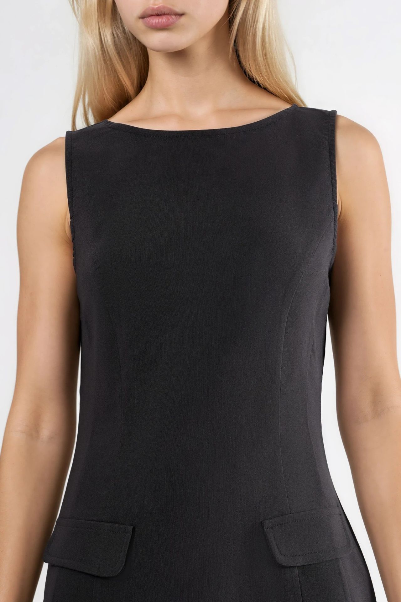 Mini Bengalin Dress with Pocket Detail 7