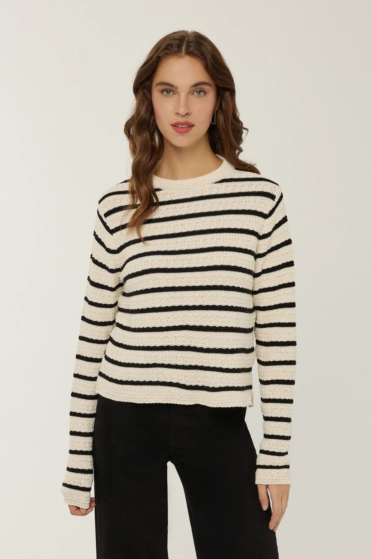 Striped Knitted Sweater 2