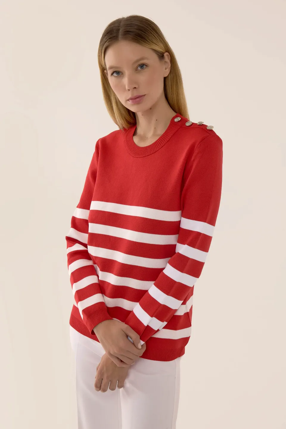 Striped Knit Sweater