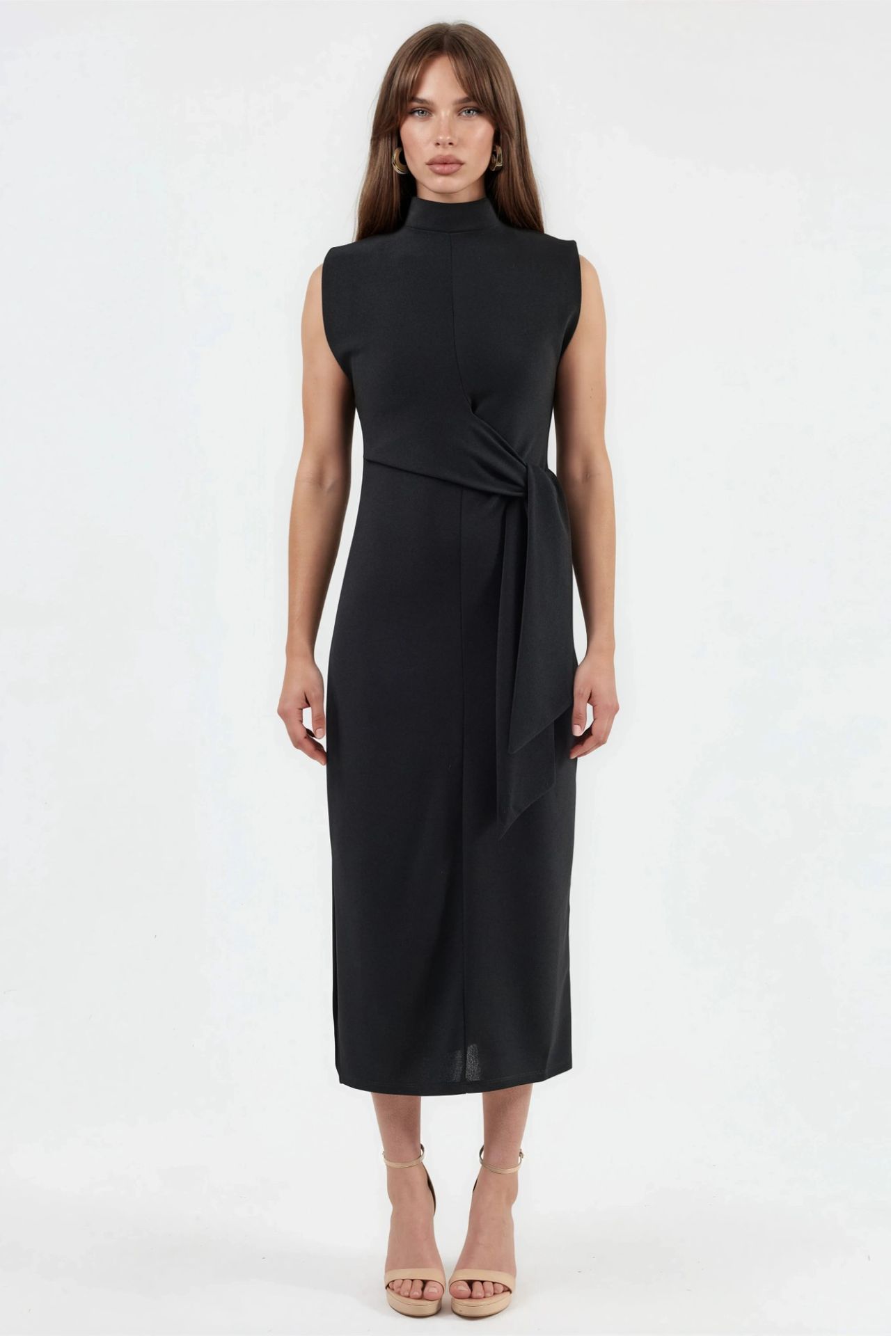 BUSEM Midi Dress with Tie Detail 6