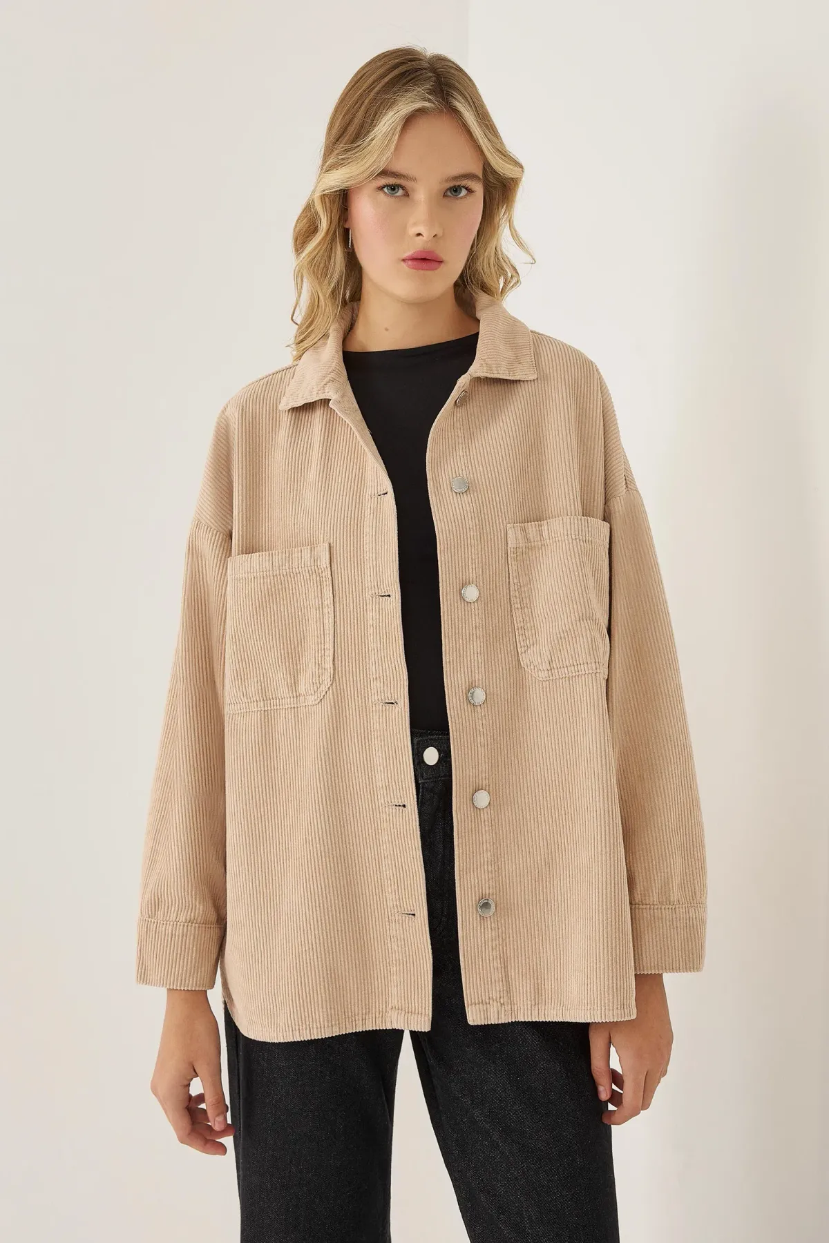 Oversized Velvet Shacket 1