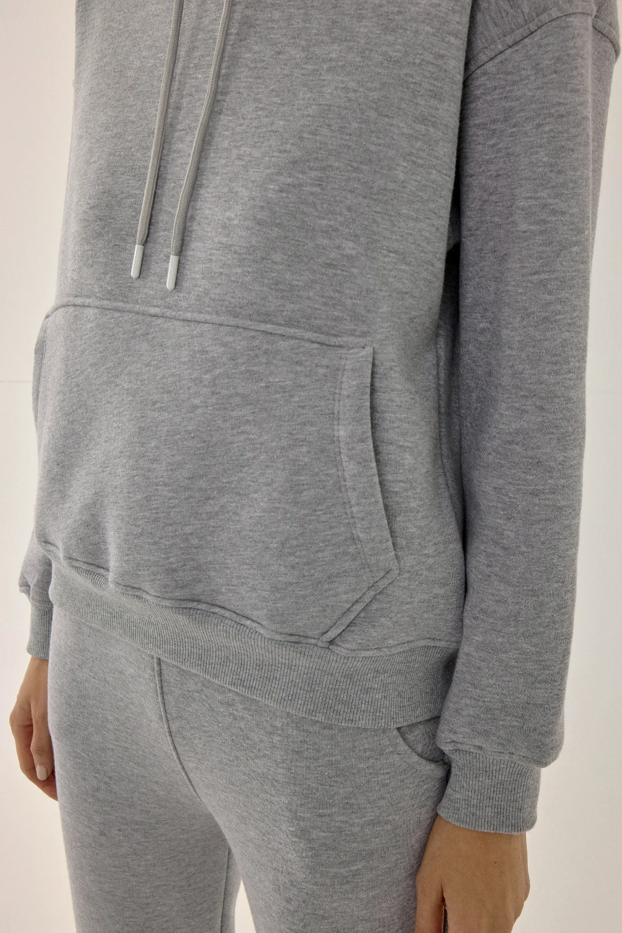 Relaxed Fit Cotton Sweatshirt with Pocket