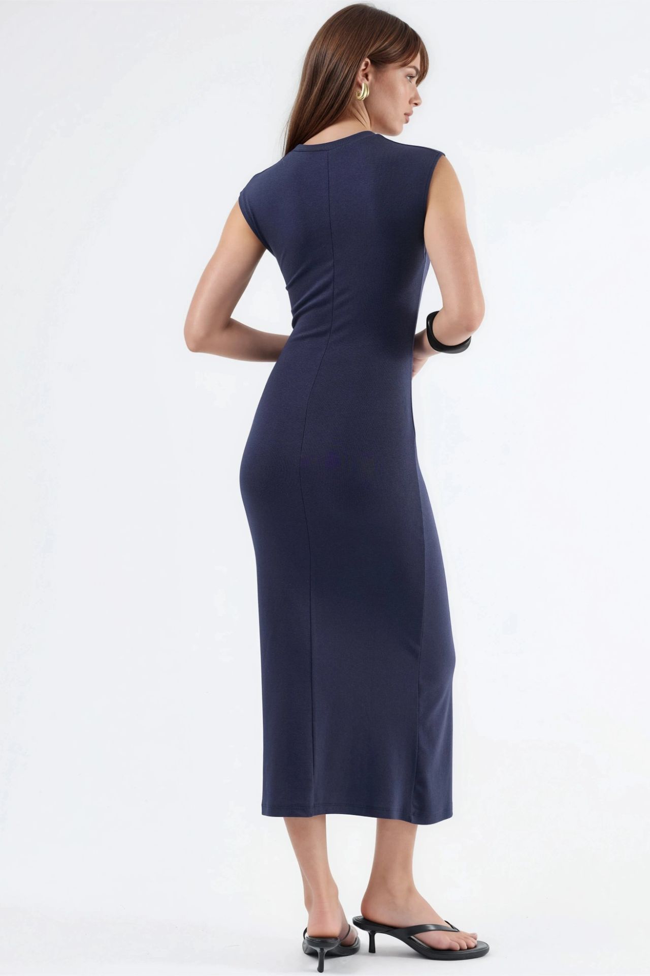 BUSEM Midi Dress with Tie Detail 3