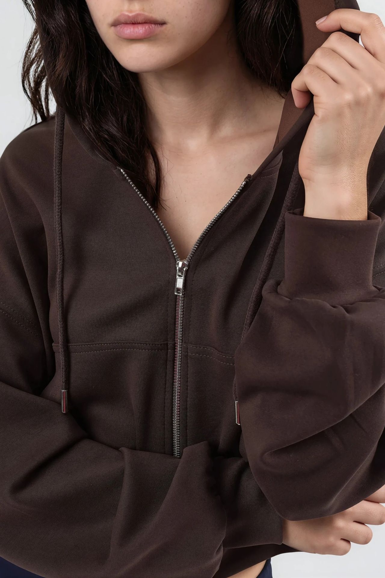 BUSEM Hooded Zippered Short Jacket 5