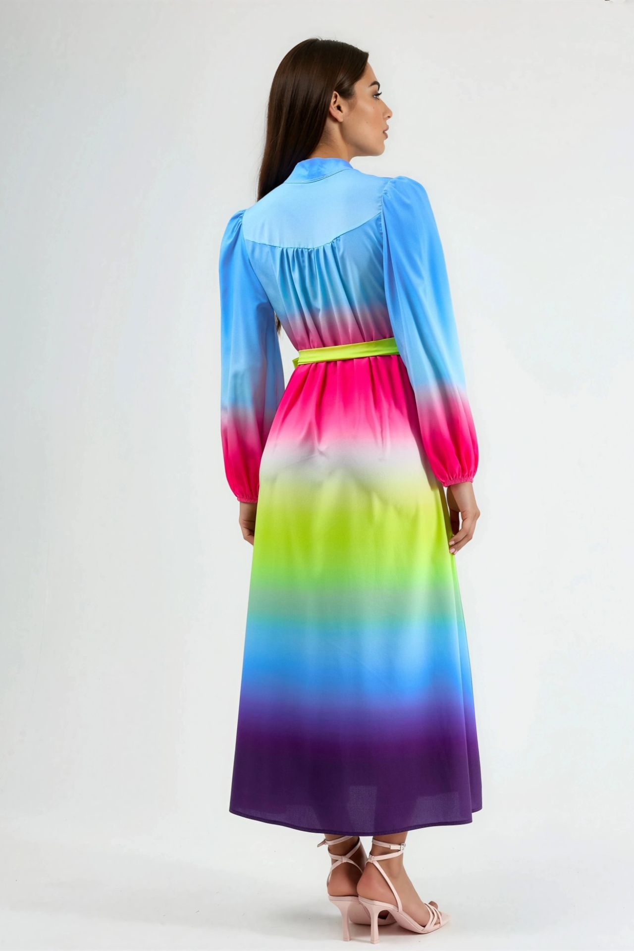 MSN Ombre Maxi Dress with Belt 3