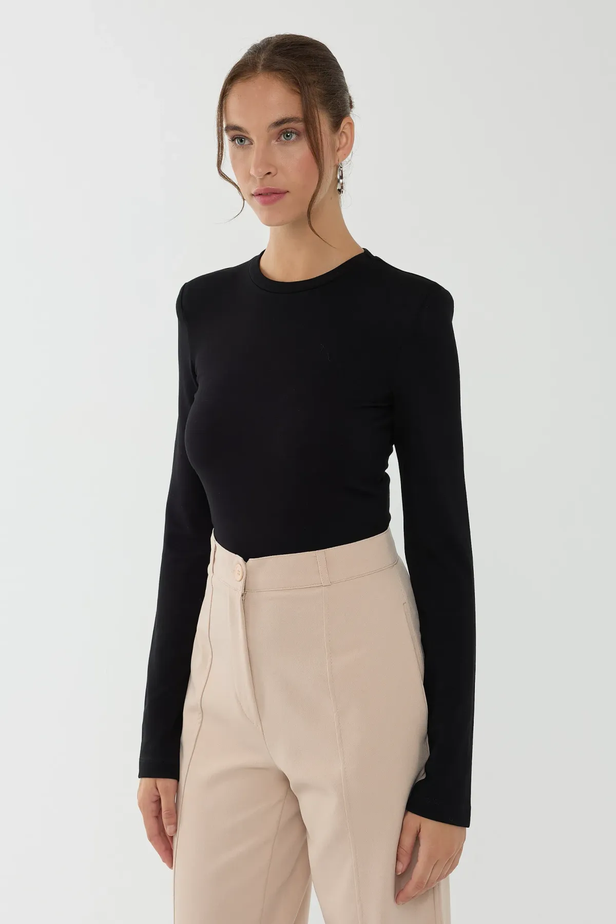Solid Long Sleeve Bodysuit 3