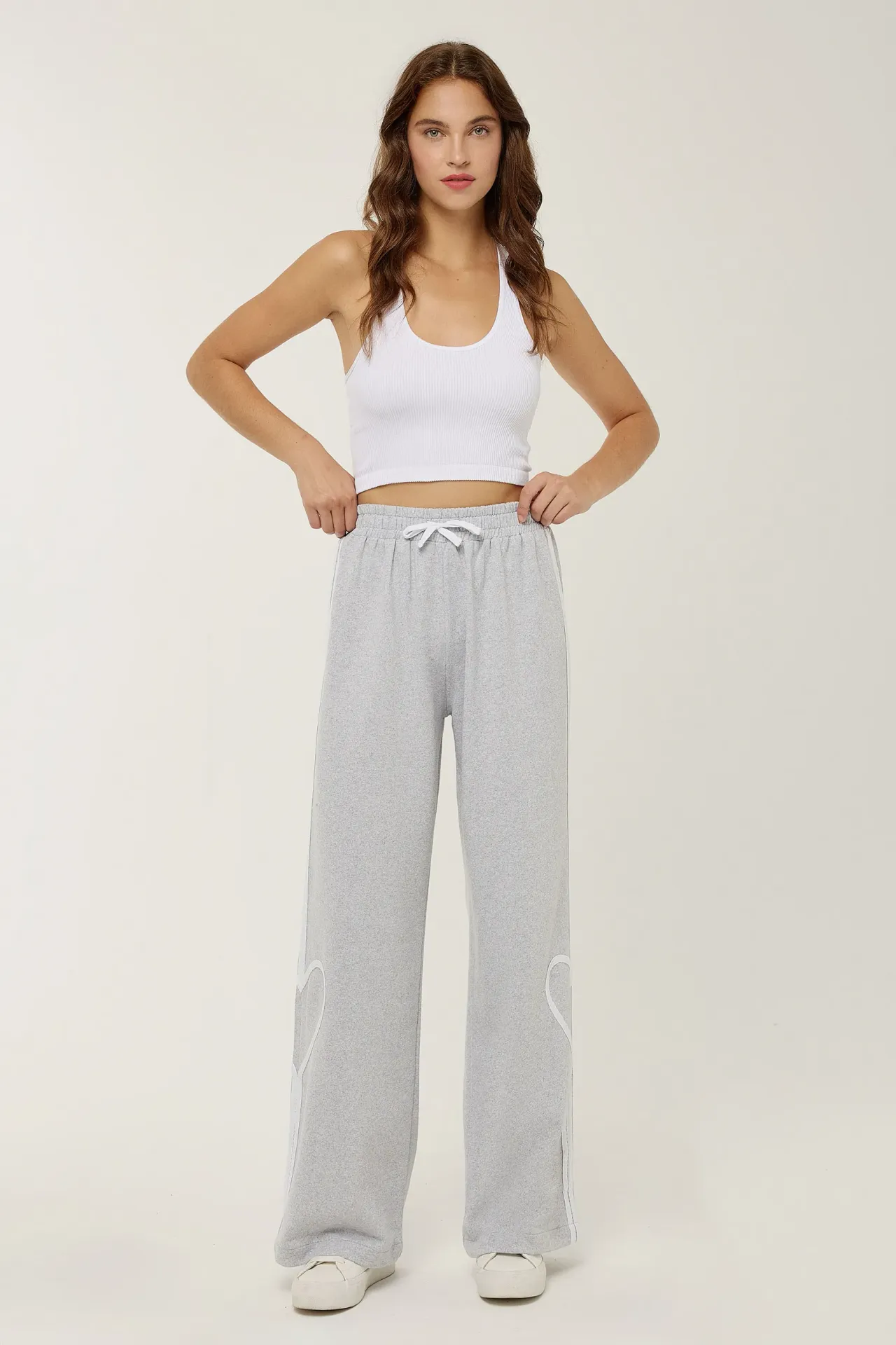 Heart Detailed Pants