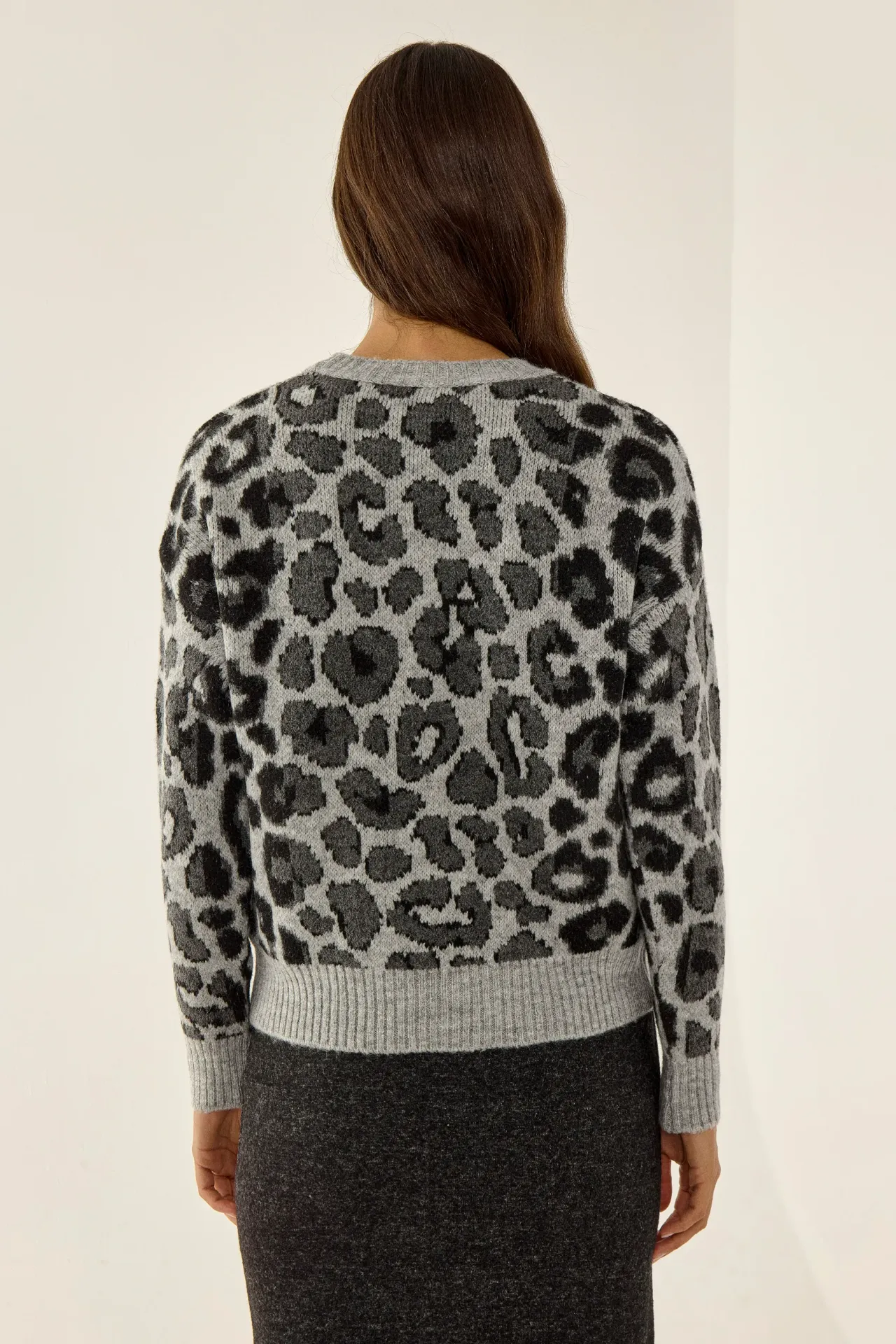 Leopard Knit Sweater