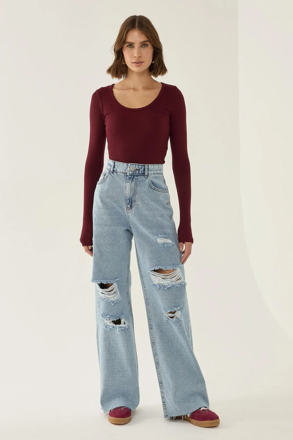 Slim Fit Long Sleeve Top 2