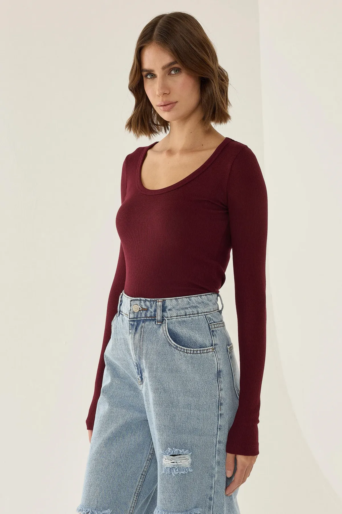 Slim Fit Long Sleeve Top 3