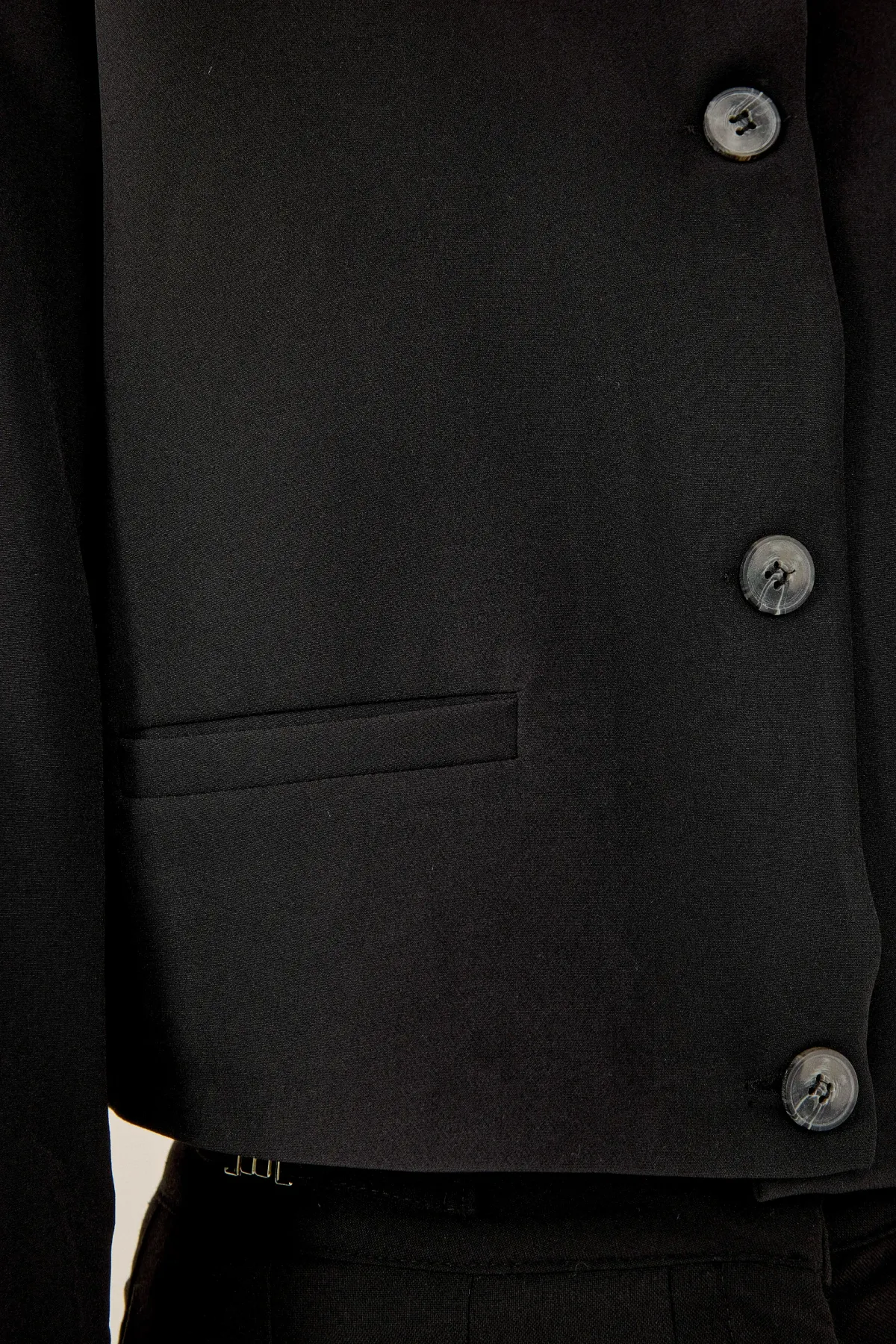 College Collar Double Pocket Cropped Jacket 6