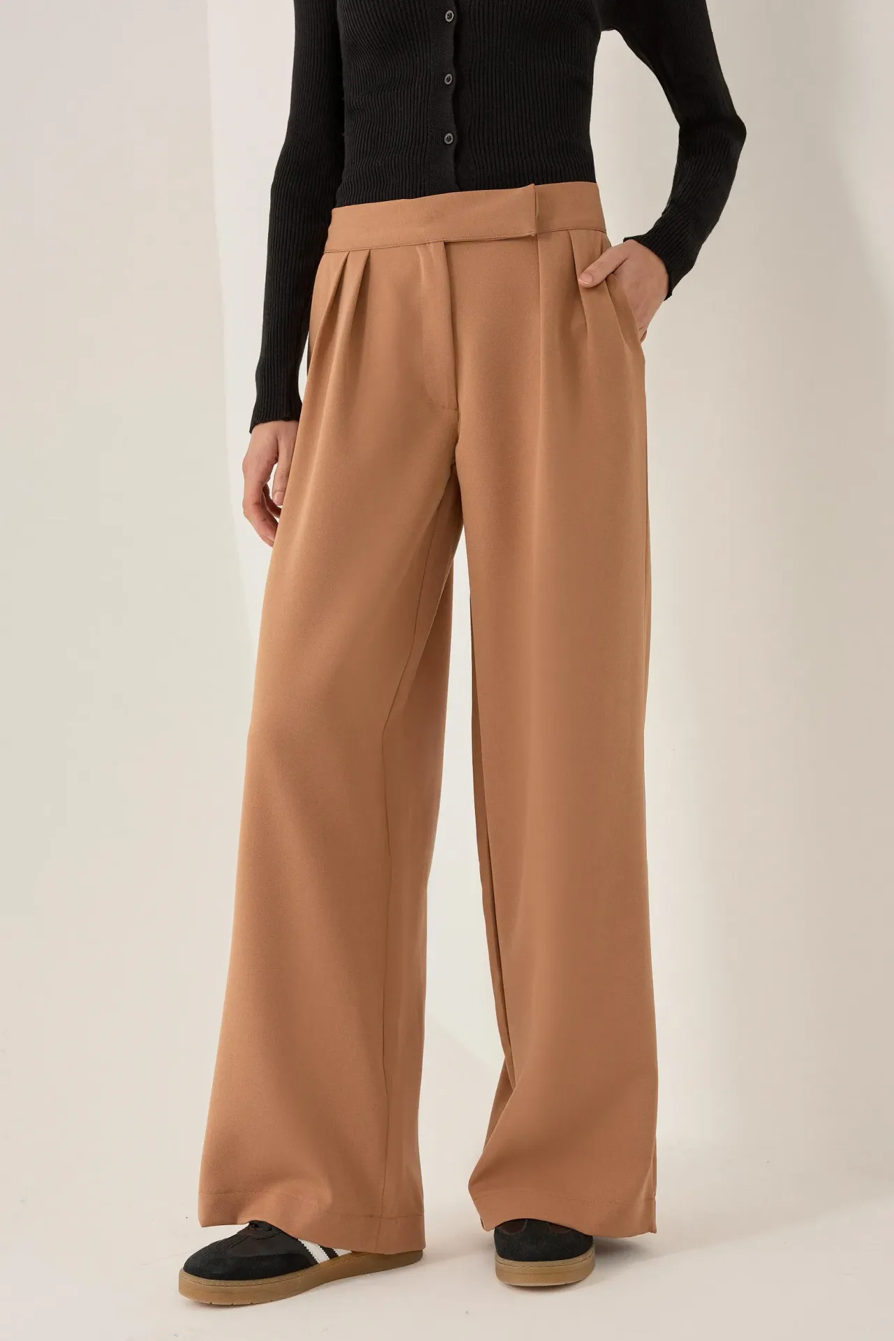 High Waist Wide Leg Pants