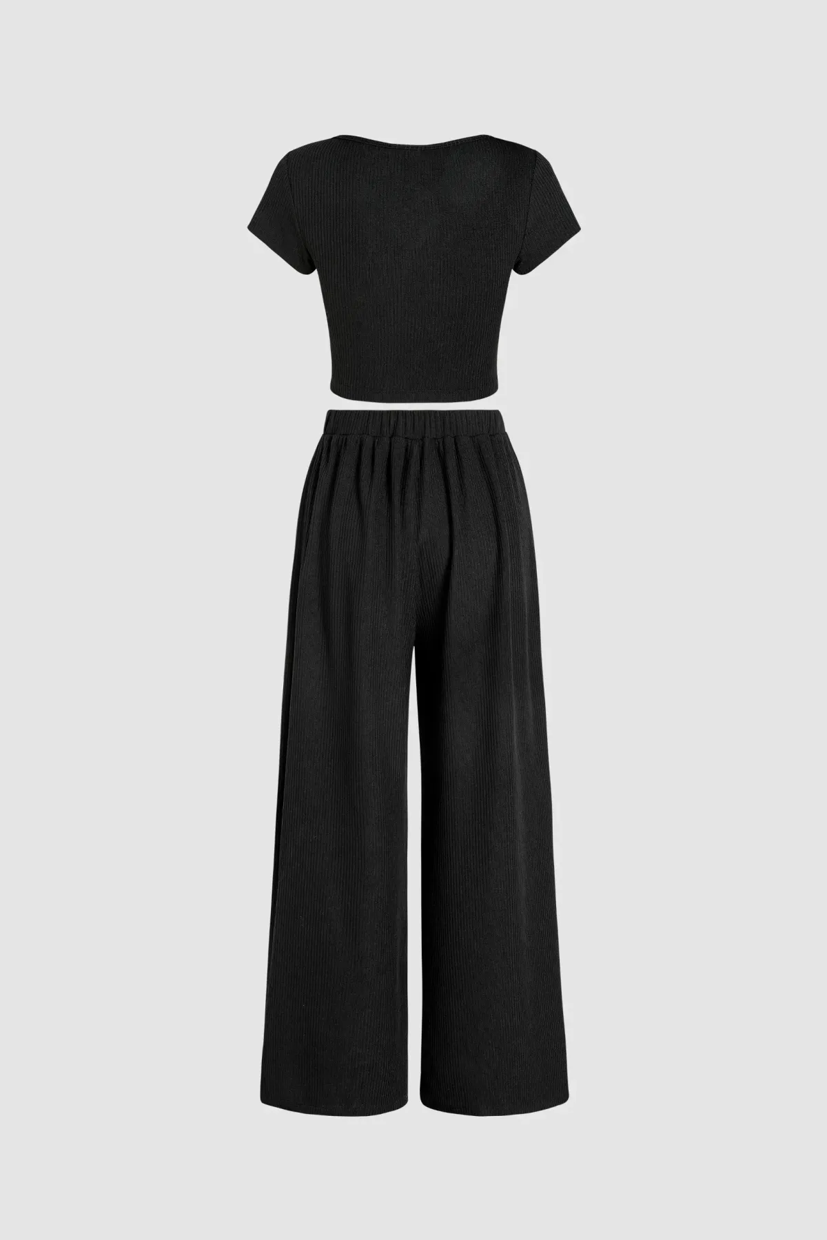 V-Neck Two-Piece Set 2
