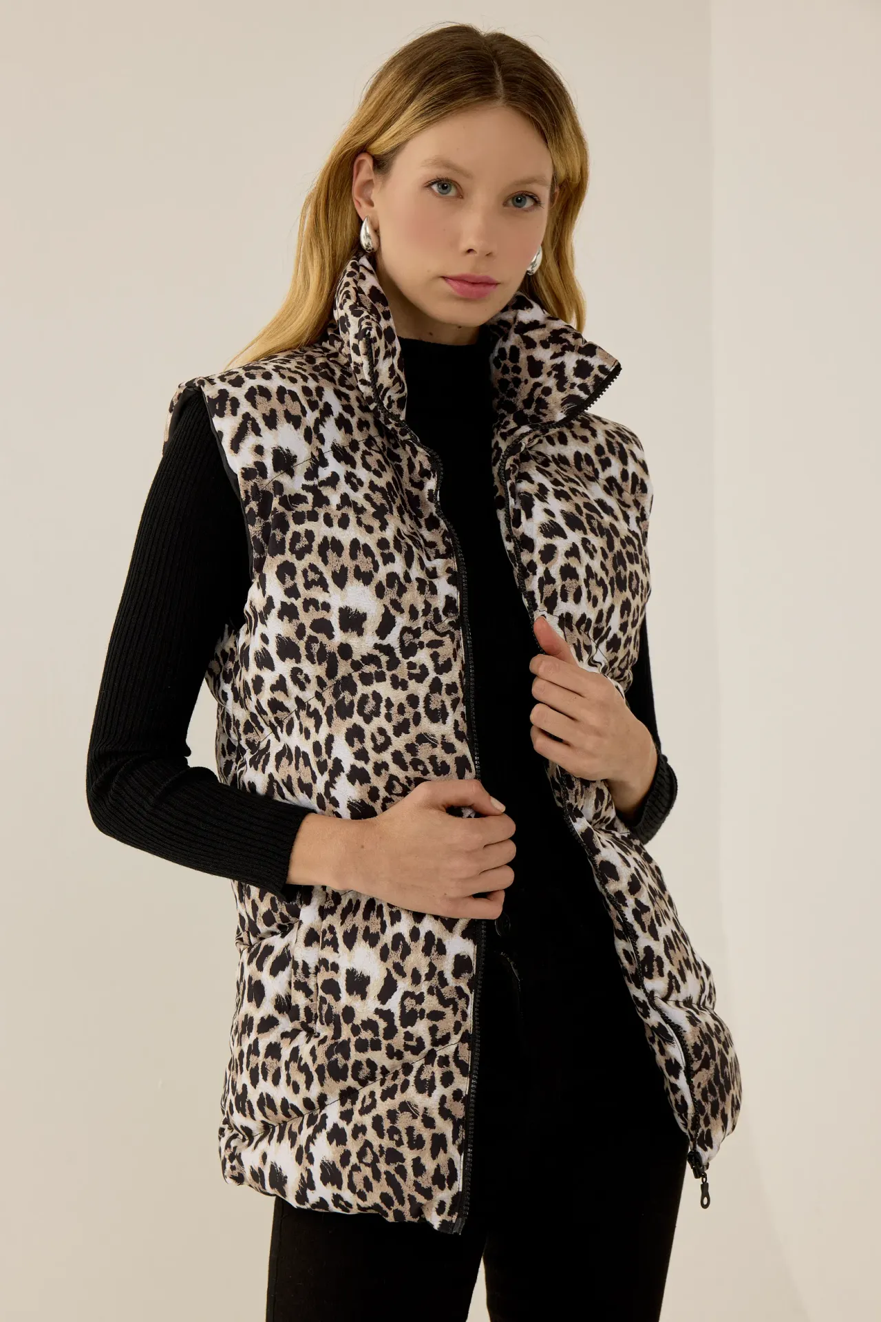 Leopard Print Waistcoat